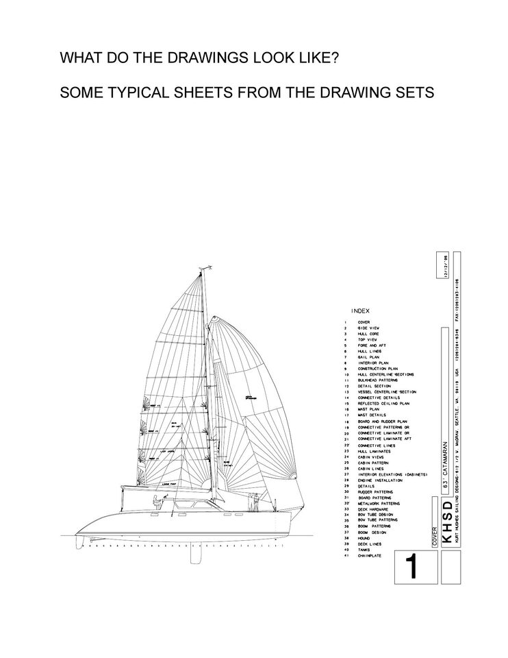 Plans for a Catamaran Sail-Boat