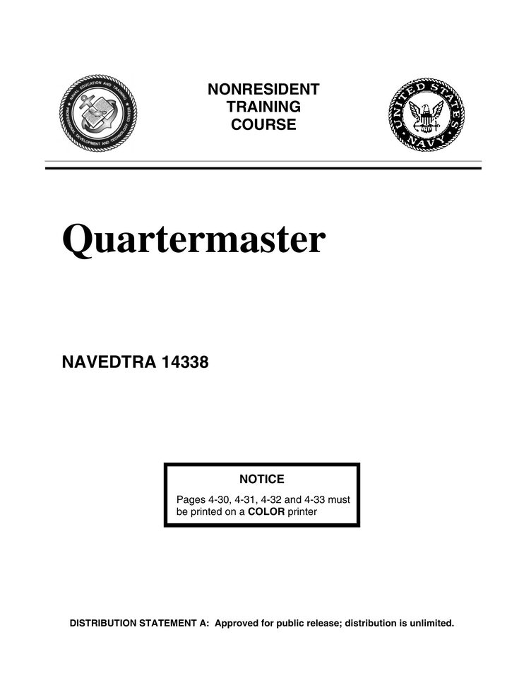 Quartermaster (NAVEDTRA 14338)
