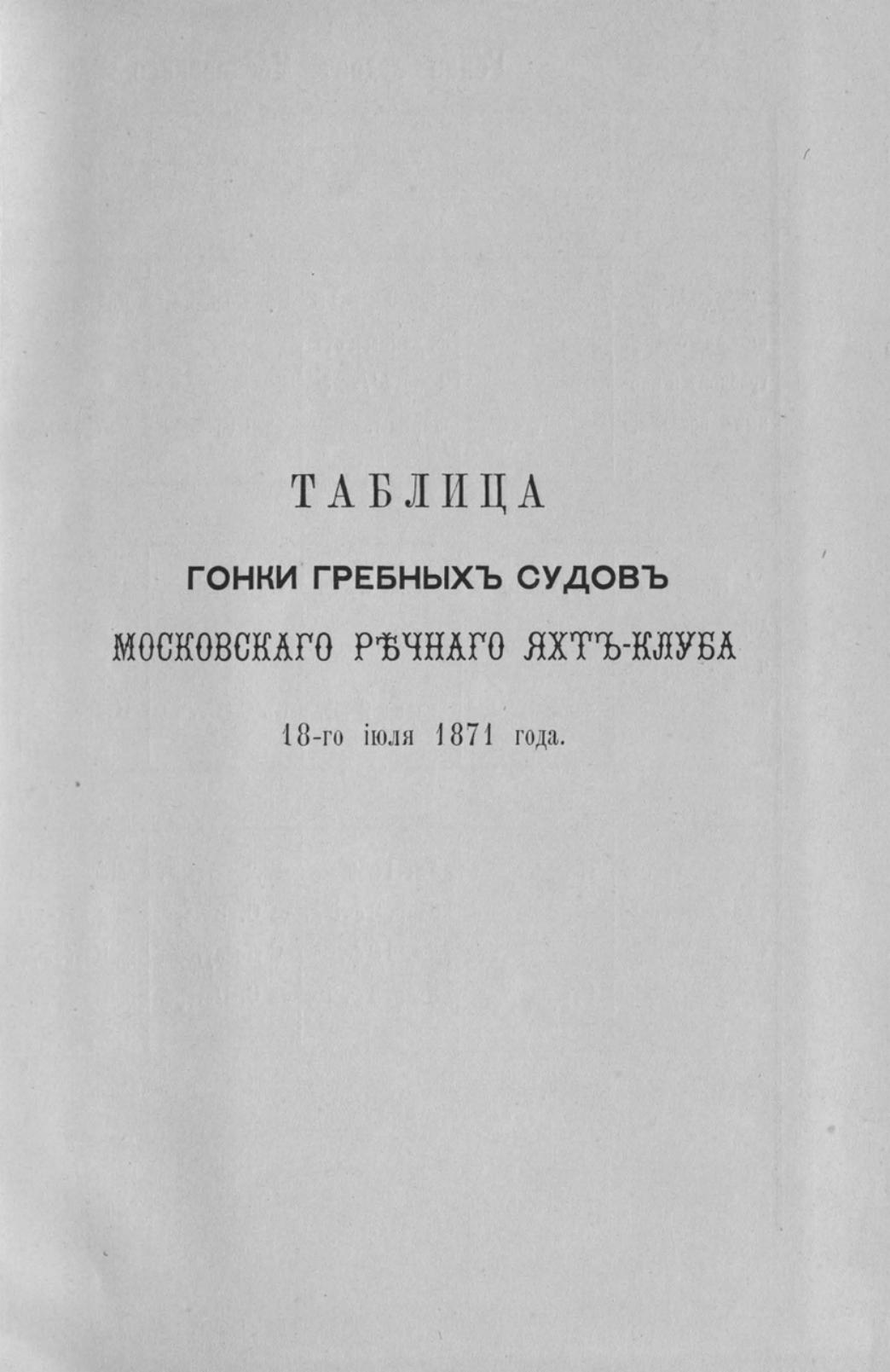 Отчет Комитета высочайше утвержденного Московского речного яхт-клуба за 1871 год — страница 23
