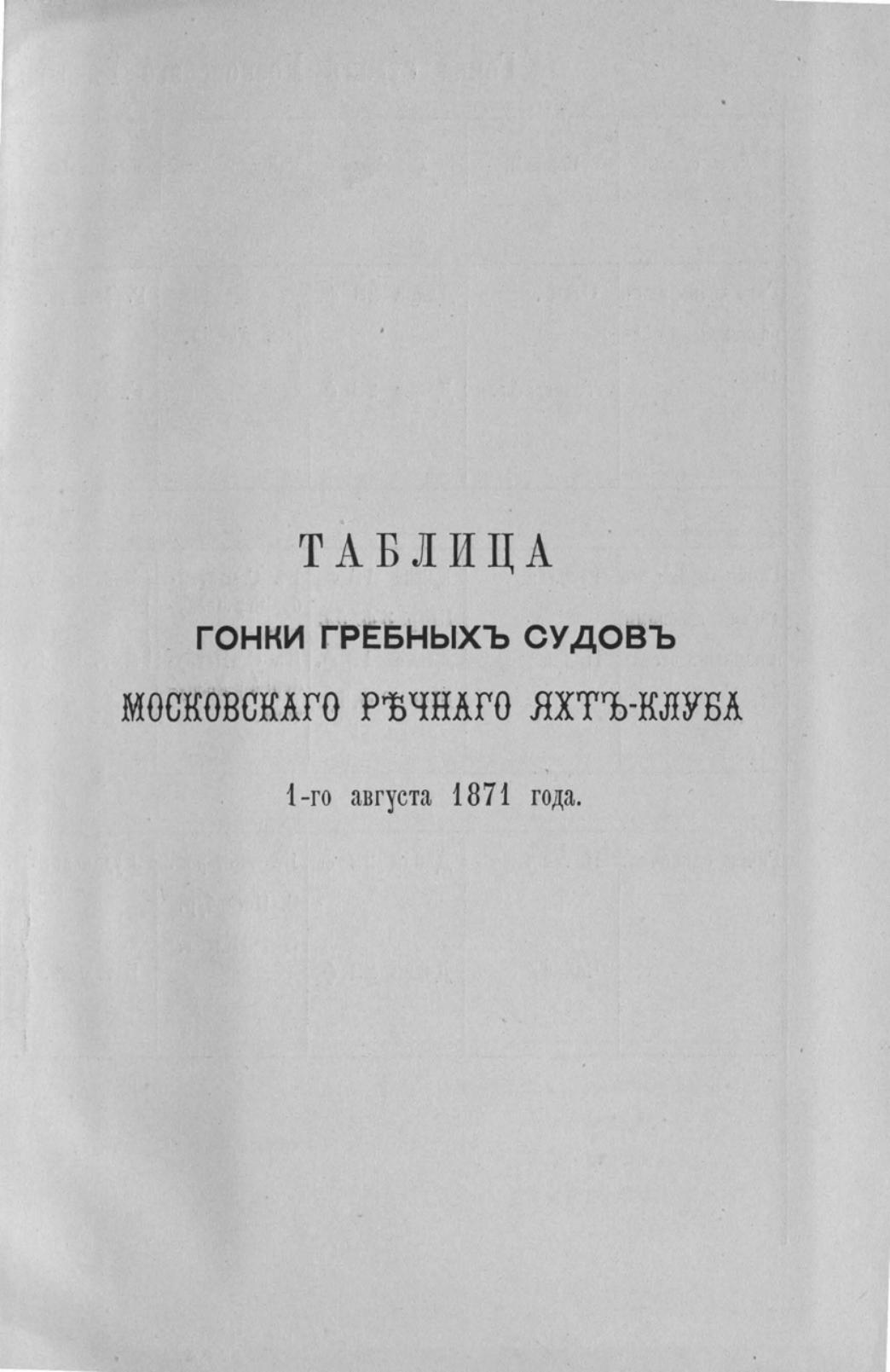 Отчет Комитета высочайше утвержденного Московского речного яхт-клуба за 1871 год — страница 27