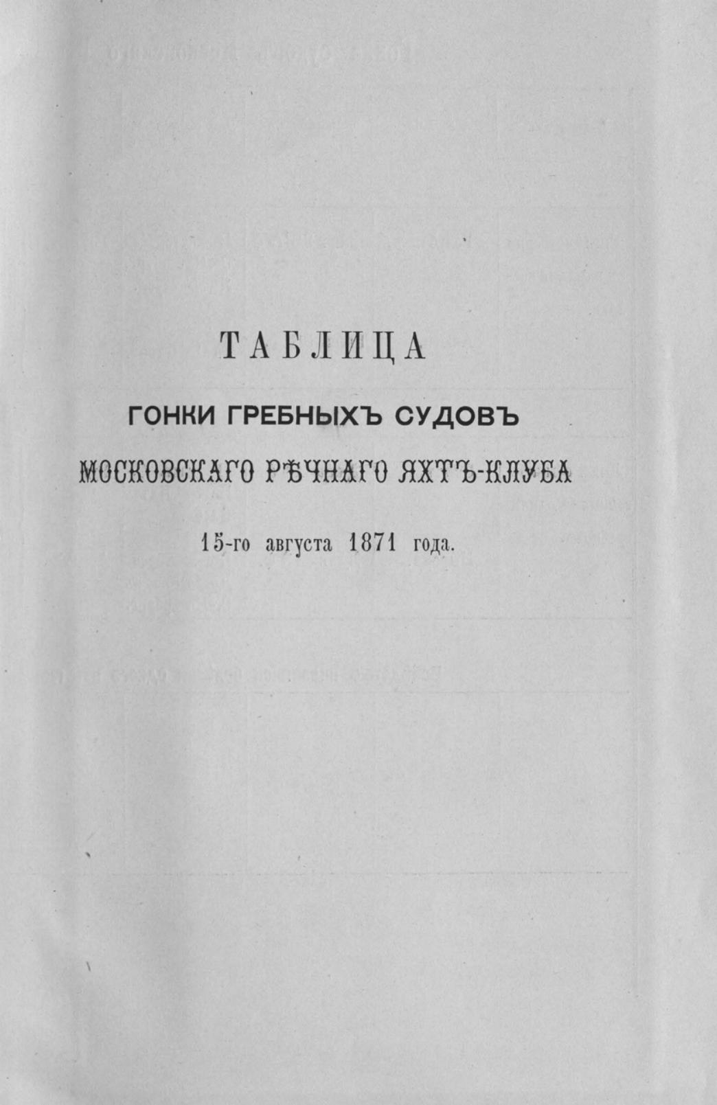Отчет Комитета высочайше утвержденного Московского речного яхт-клуба за 1871 год — страница 31