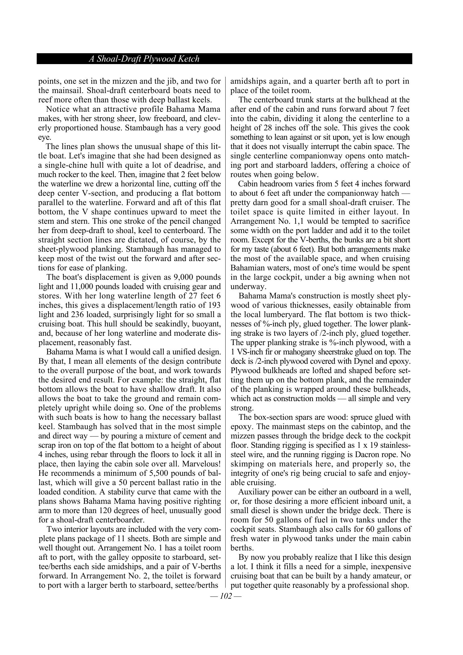 100 Boat Designs Reviewed — страница 110