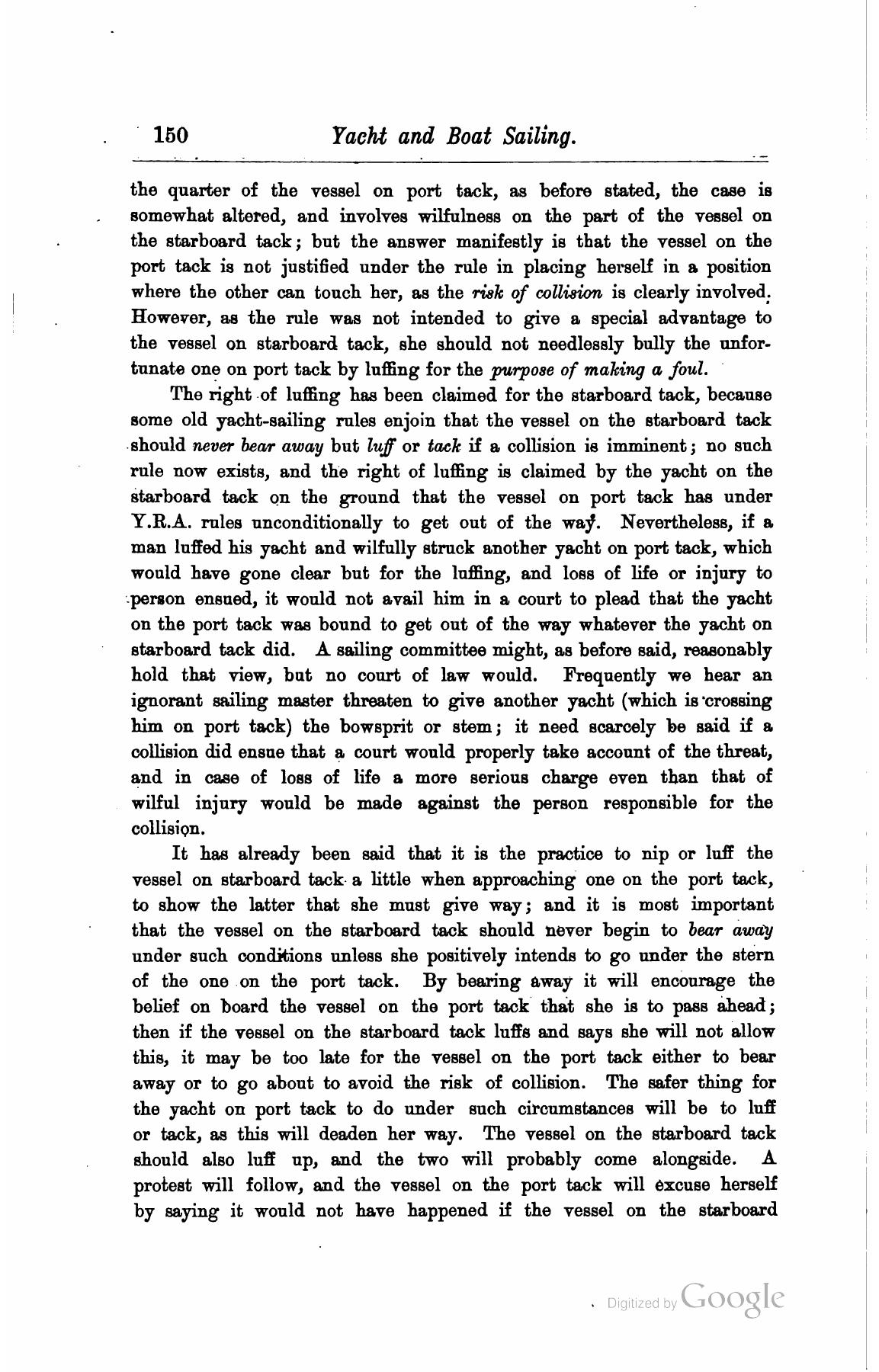 A Manual of Yacht and Boat Sailing — страница 166