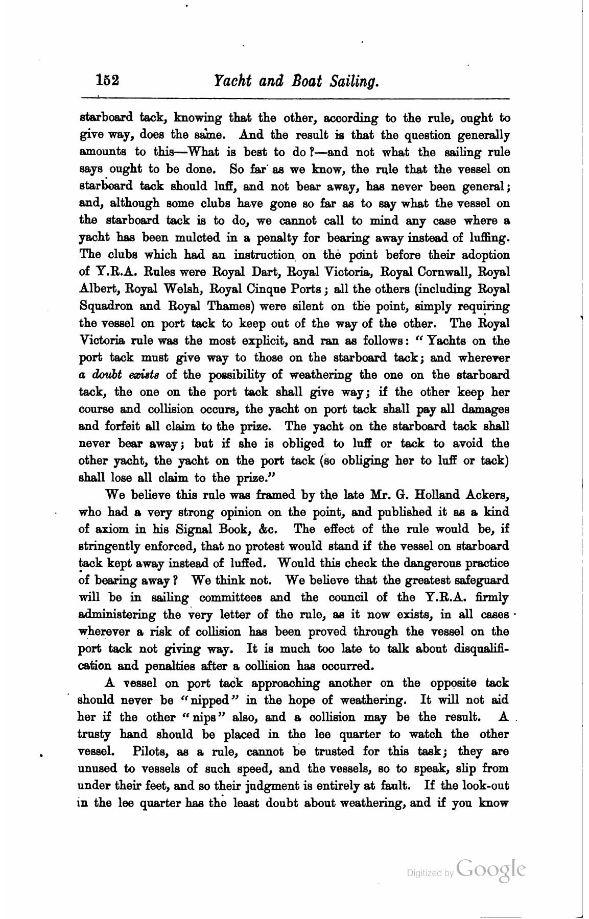 A Manual of Yacht and Boat Sailing — страница 168