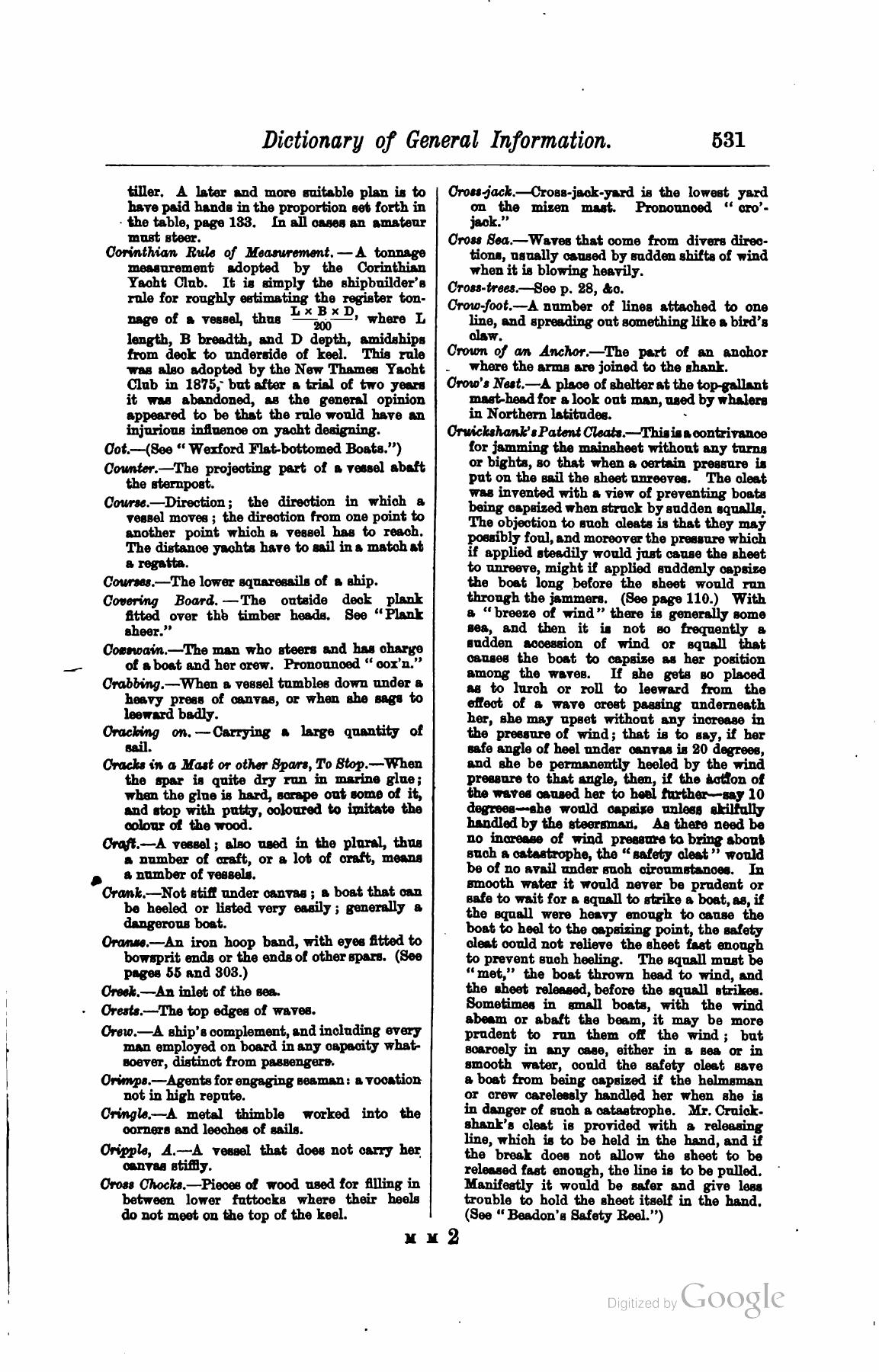 A Manual of Yacht and Boat Sailing — страница 699