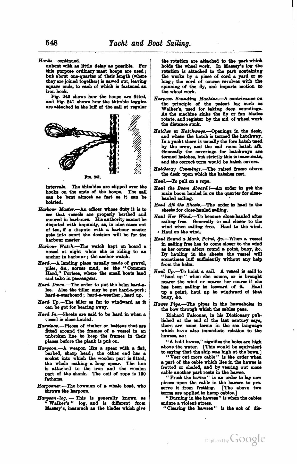 A Manual of Yacht and Boat Sailing — страница 716