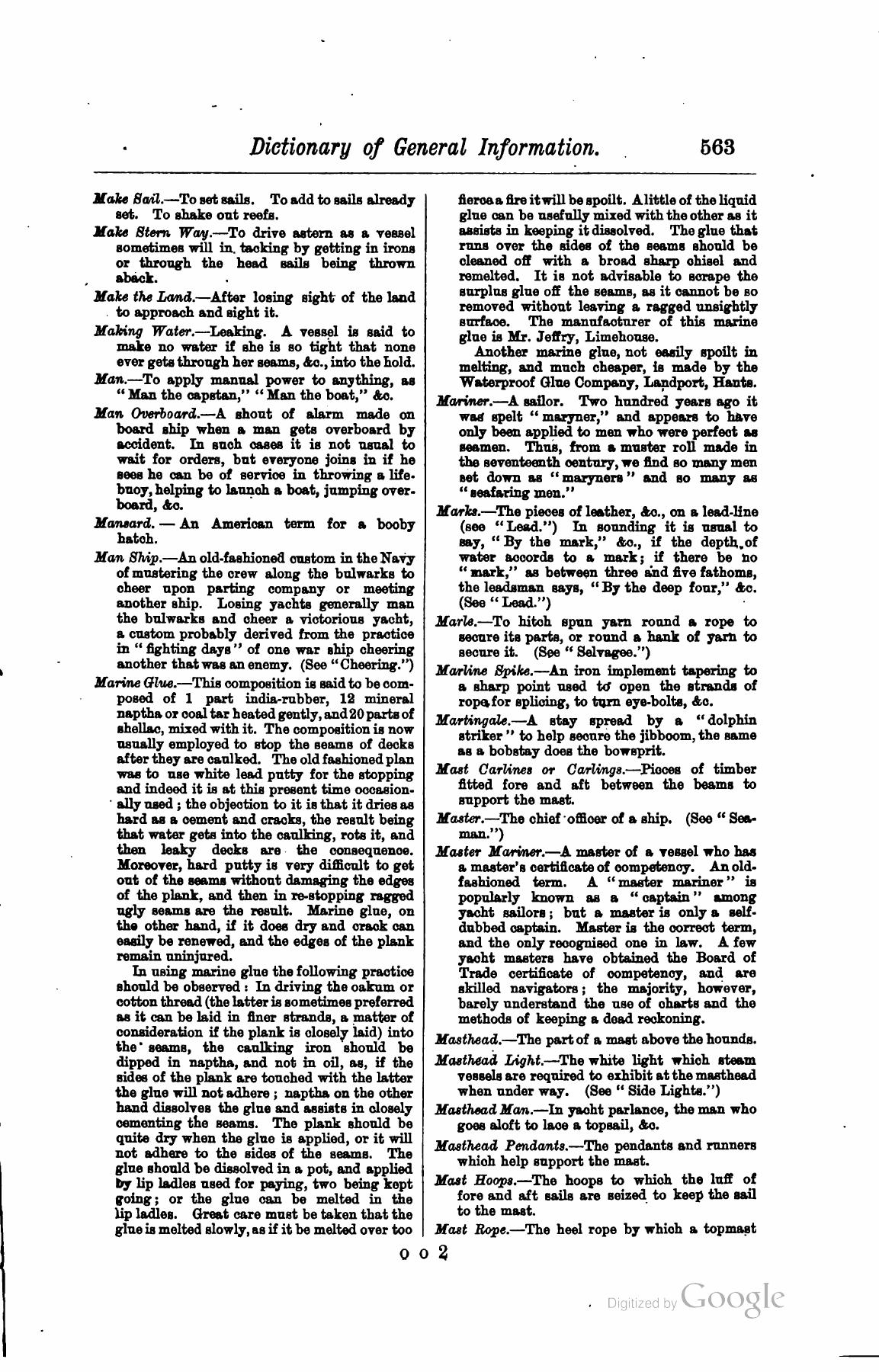 A Manual of Yacht and Boat Sailing — страница 733