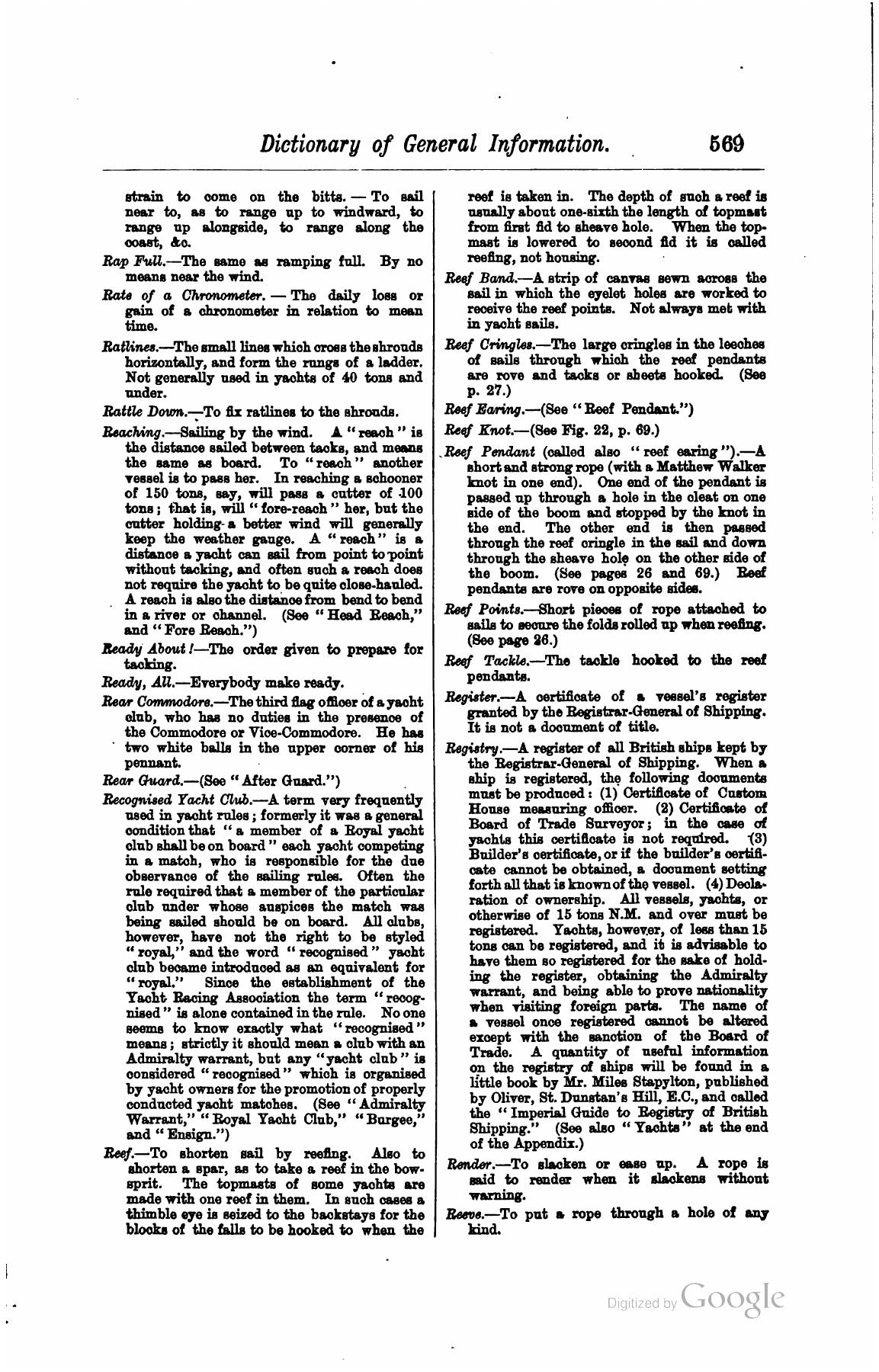 A Manual of Yacht and Boat Sailing — страница 739