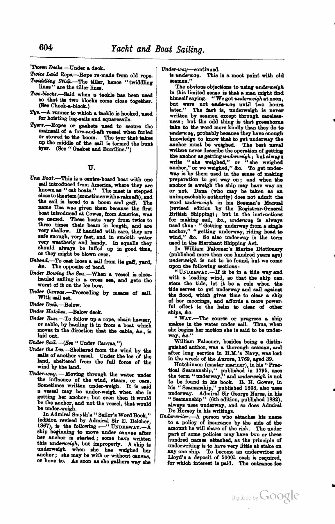 A Manual of Yacht and Boat Sailing — страница 774