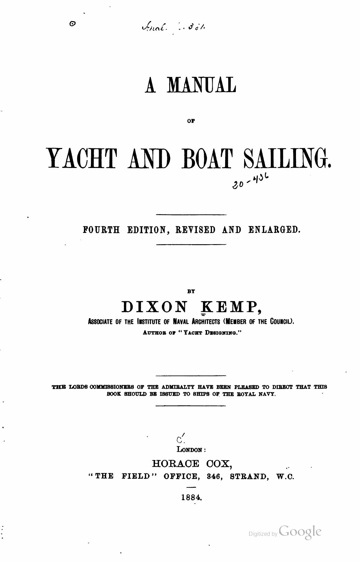 A Manual of Yacht and Boat Sailing — страница 3