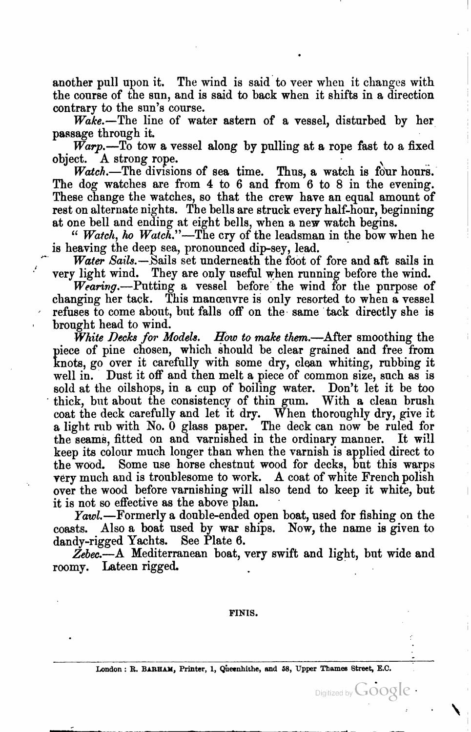 A Treatise on the Construction, Rigging, and Handling of Model Yachts, Ships and Steamers — страница 125