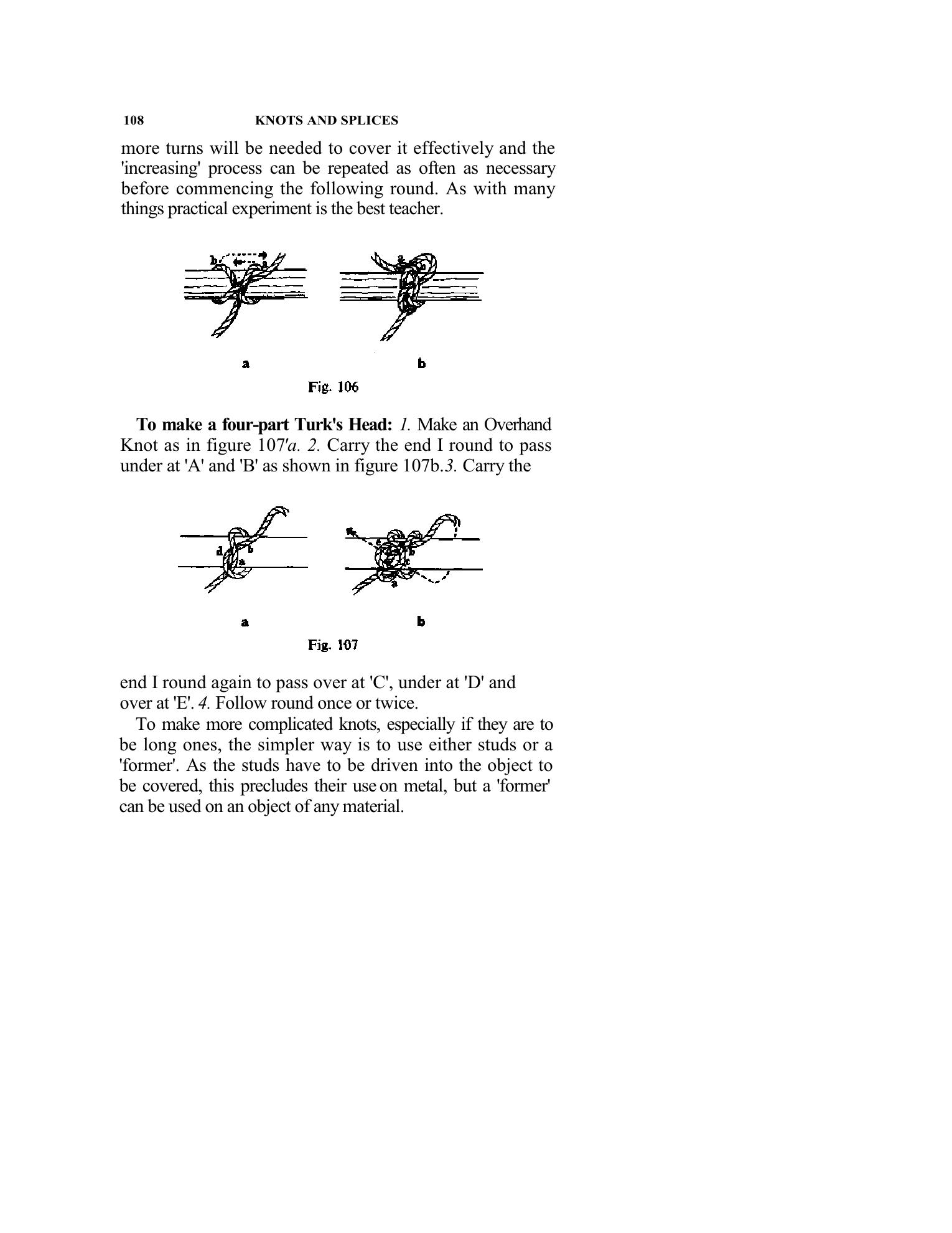Handbook of Knots and Splices and Other Work with Hempen and Wire Ropes — страница 108