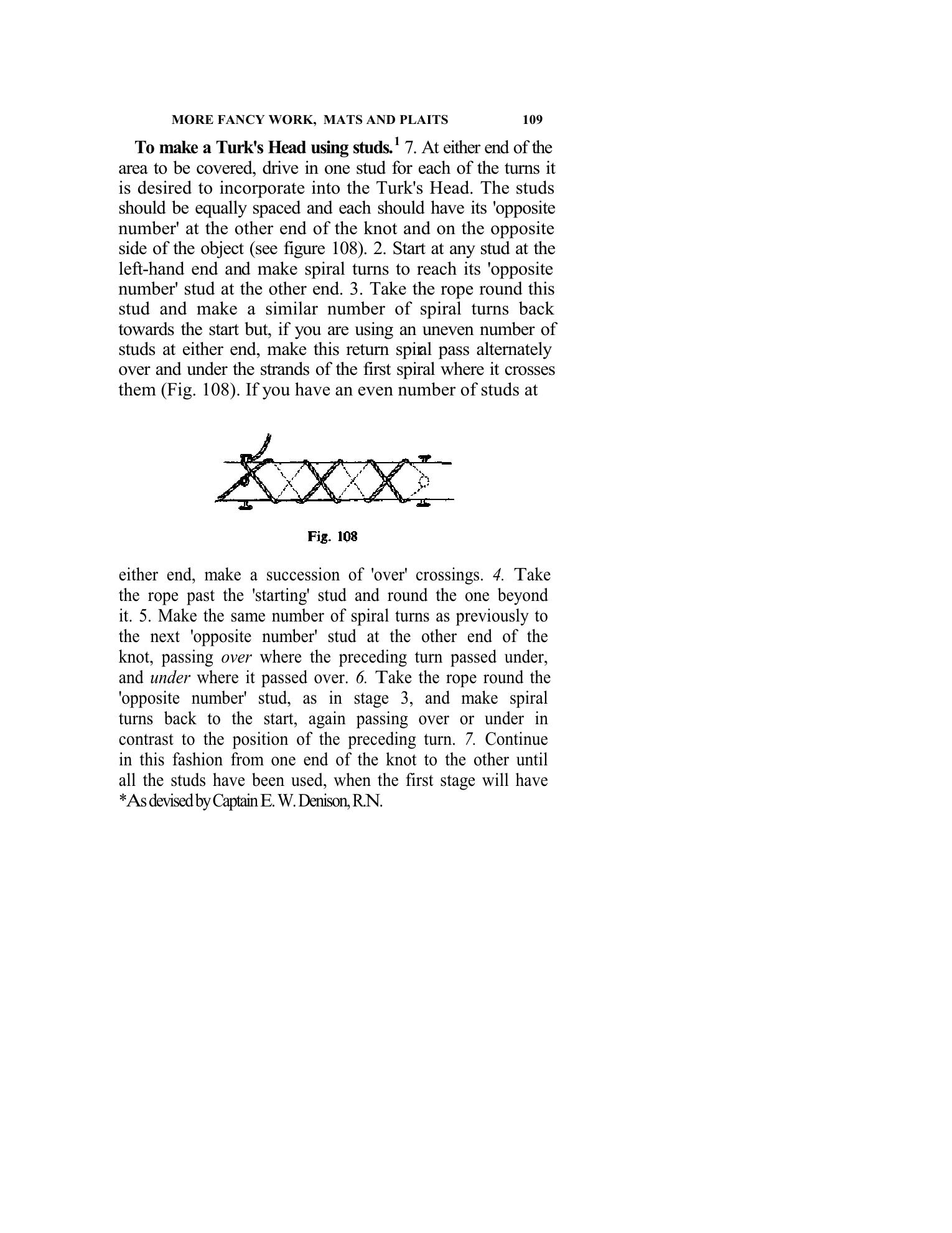 Handbook of Knots and Splices and Other Work with Hempen and Wire Ropes — страница 109