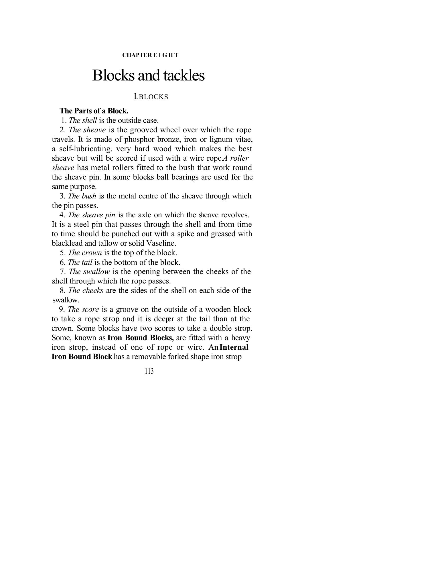 Handbook of Knots and Splices and Other Work with Hempen and Wire Ropes — страница 113