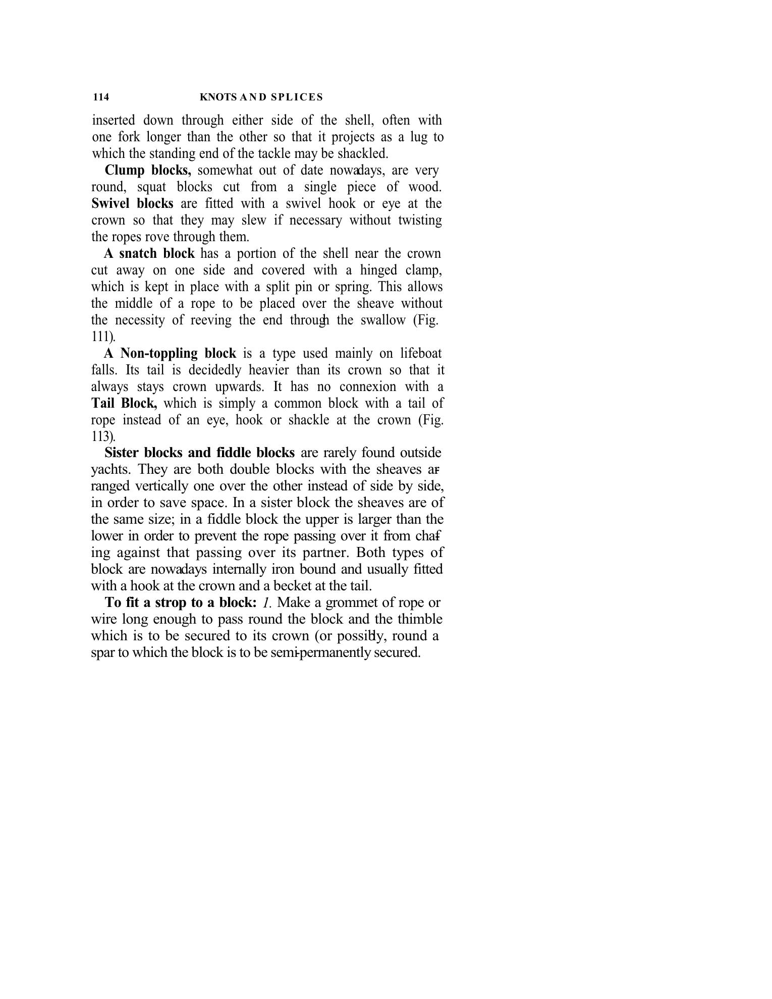 Handbook of Knots and Splices and Other Work with Hempen and Wire Ropes — страница 114