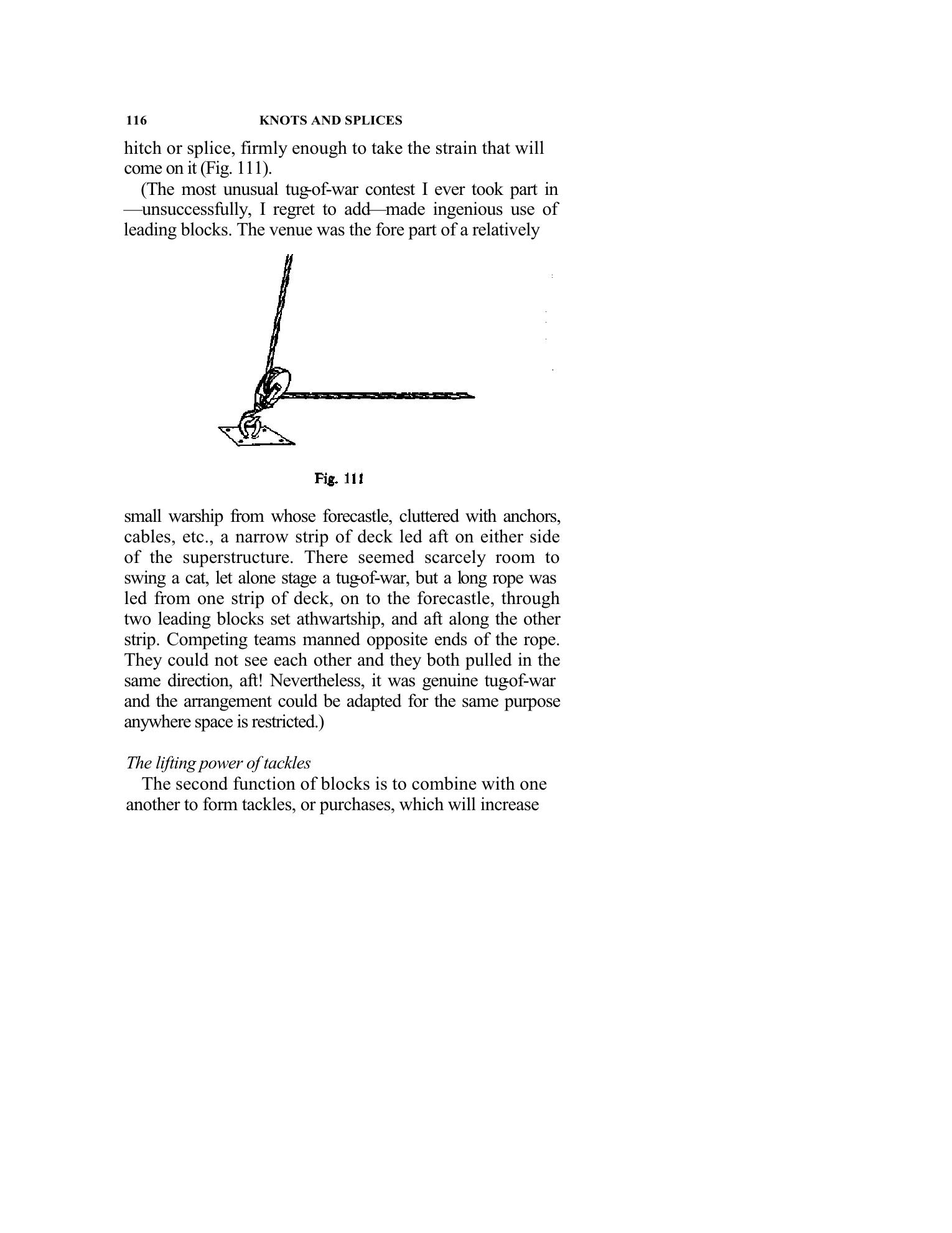 Handbook of Knots and Splices and Other Work with Hempen and Wire Ropes — страница 116