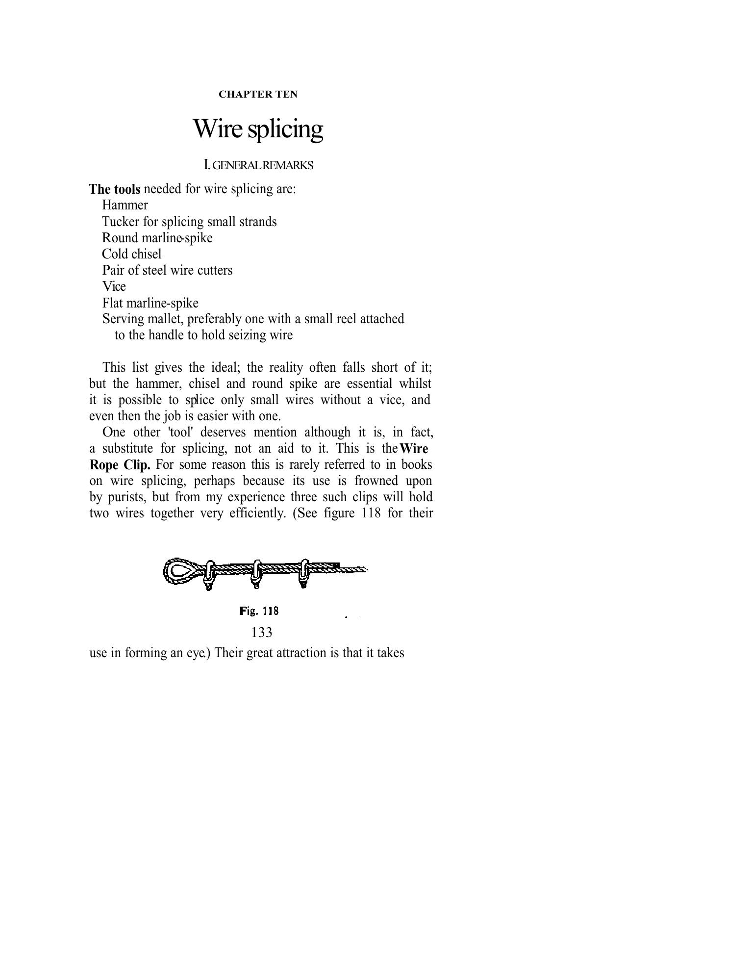 Handbook of Knots and Splices and Other Work with Hempen and Wire Ropes — страница 133