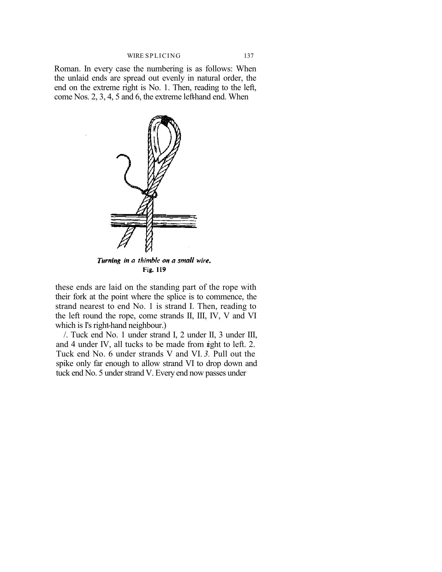 Handbook of Knots and Splices and Other Work with Hempen and Wire Ropes — страница 137