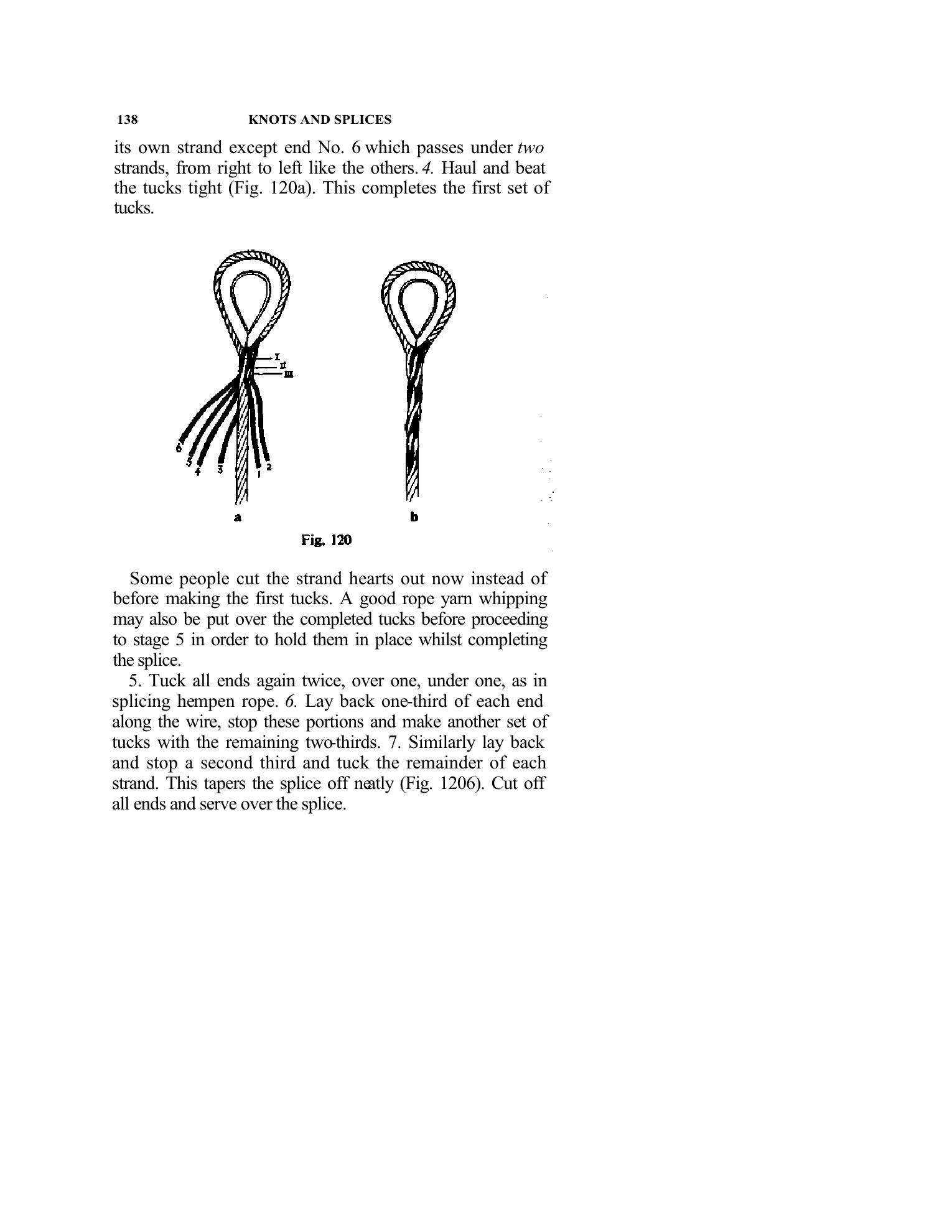 Handbook of Knots and Splices and Other Work with Hempen and Wire Ropes — страница 138