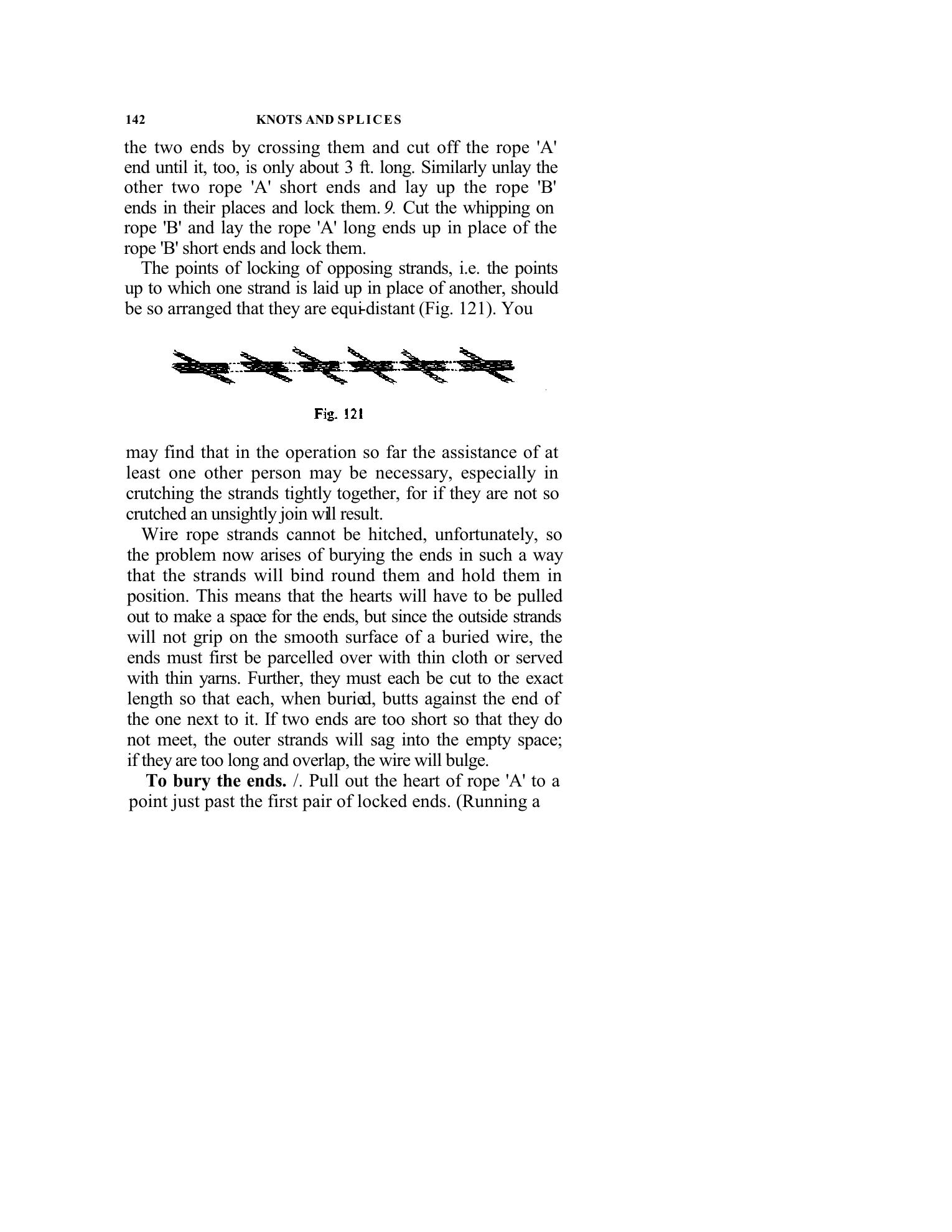 Handbook of Knots and Splices and Other Work with Hempen and Wire Ropes — страница 142