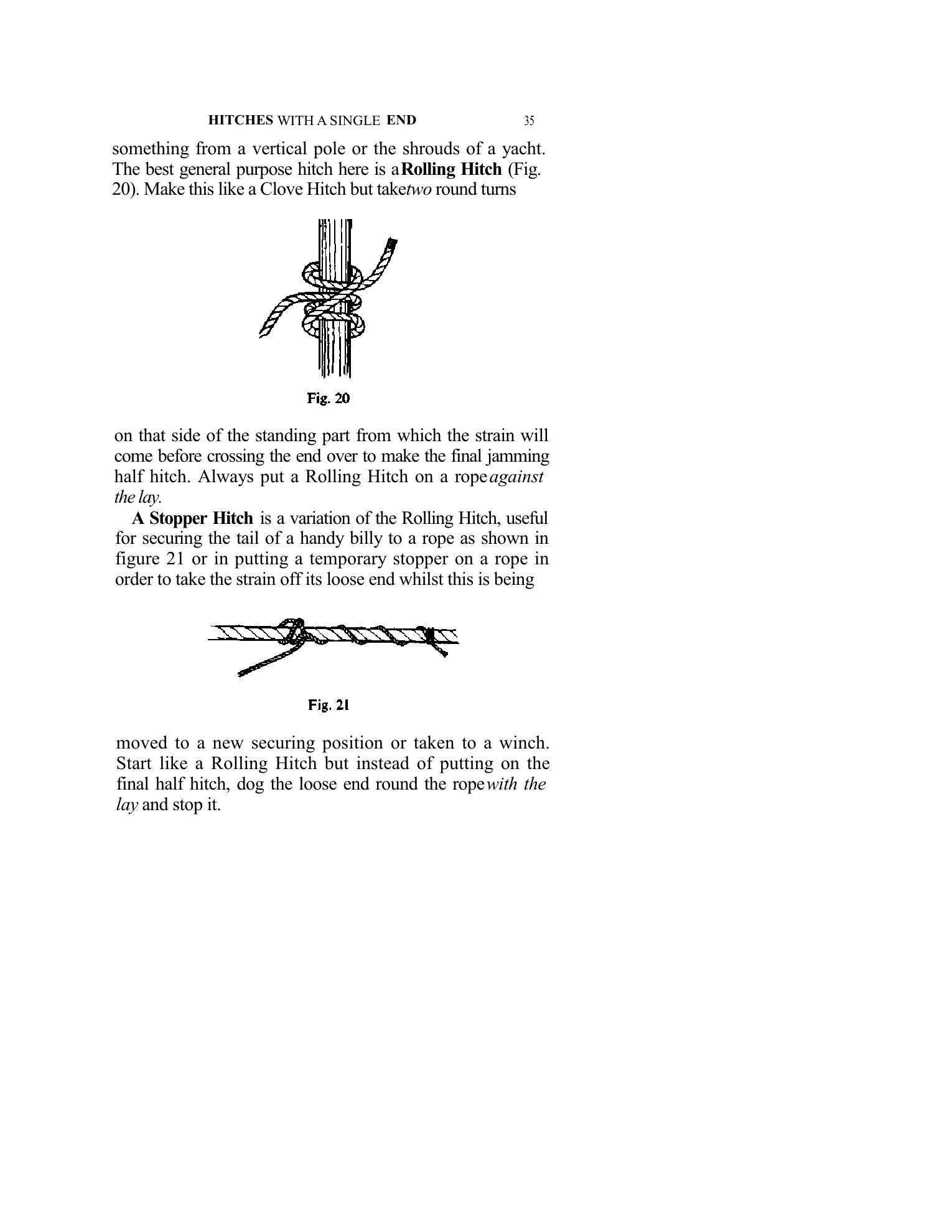 Handbook of Knots and Splices and Other Work with Hempen and Wire Ropes — страница 35