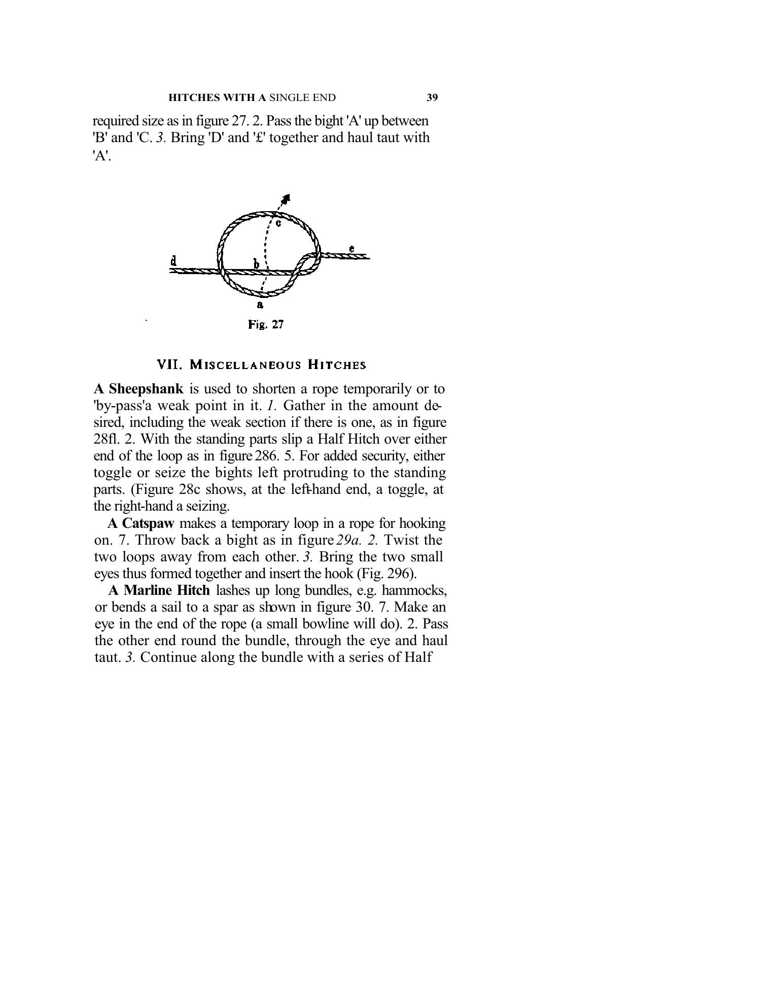 Handbook of Knots and Splices and Other Work with Hempen and Wire Ropes — страница 39
