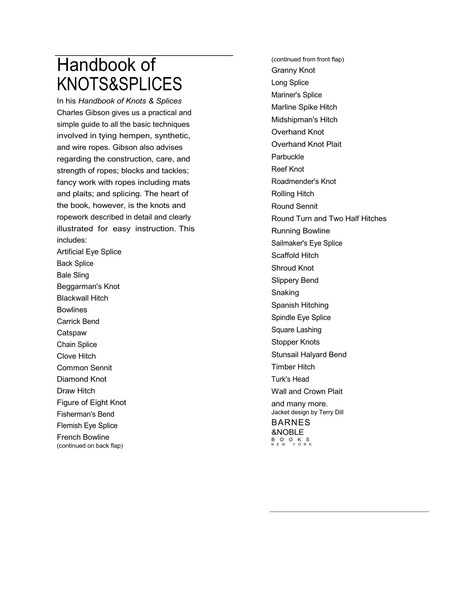 Handbook of Knots and Splices and Other Work with Hempen and Wire Ropes — страница 4