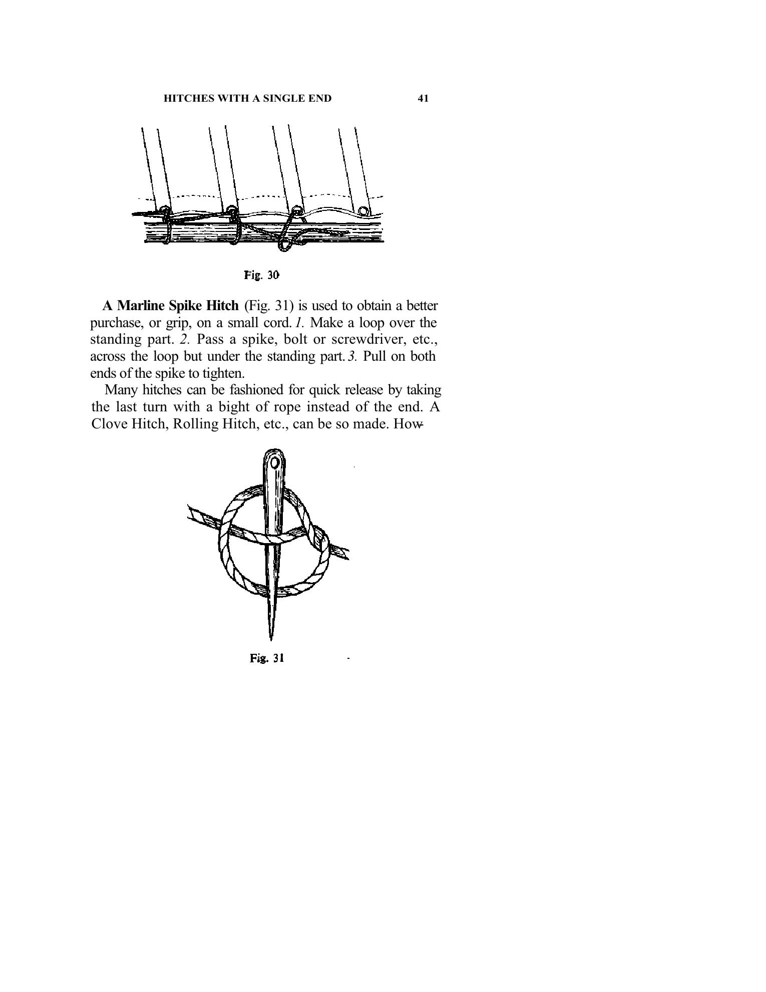 Handbook of Knots and Splices and Other Work with Hempen and Wire Ropes — страница 41
