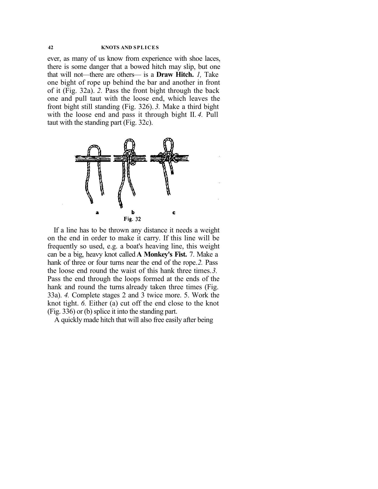 Handbook of Knots and Splices and Other Work with Hempen and Wire Ropes — страница 42