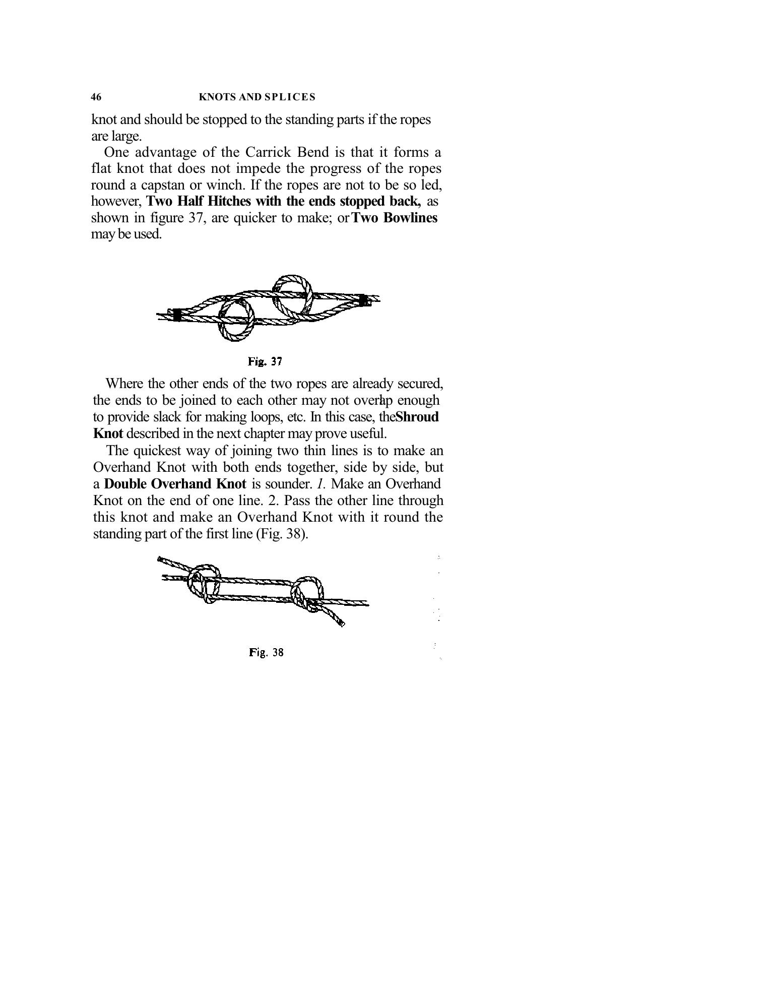 Handbook of Knots and Splices and Other Work with Hempen and Wire Ropes — страница 46