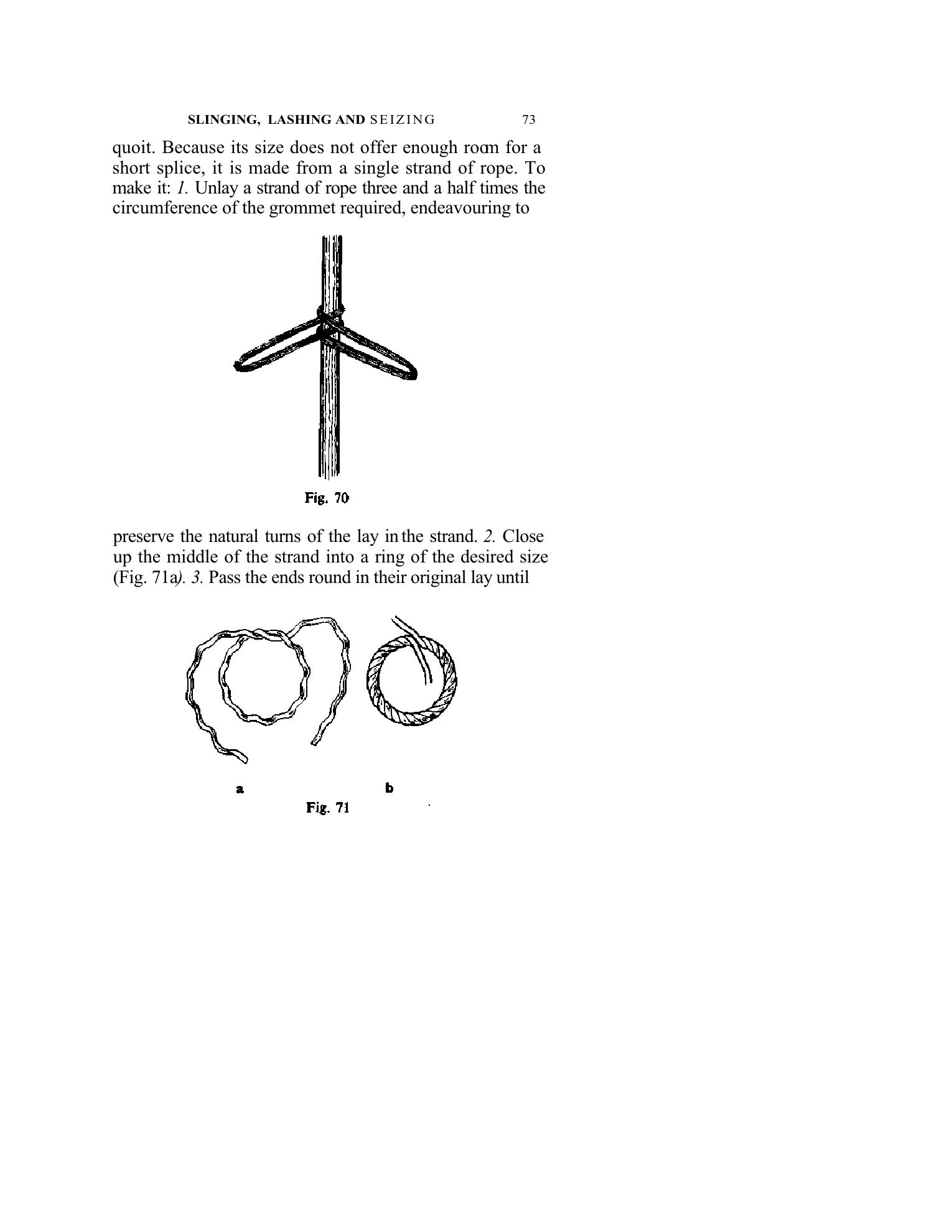 Handbook of Knots and Splices and Other Work with Hempen and Wire Ropes — страница 73