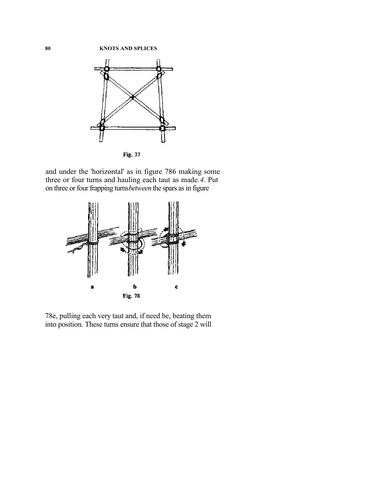 Handbook of Knots and Splices and Other Work with Hempen and Wire Ropes — страница 80