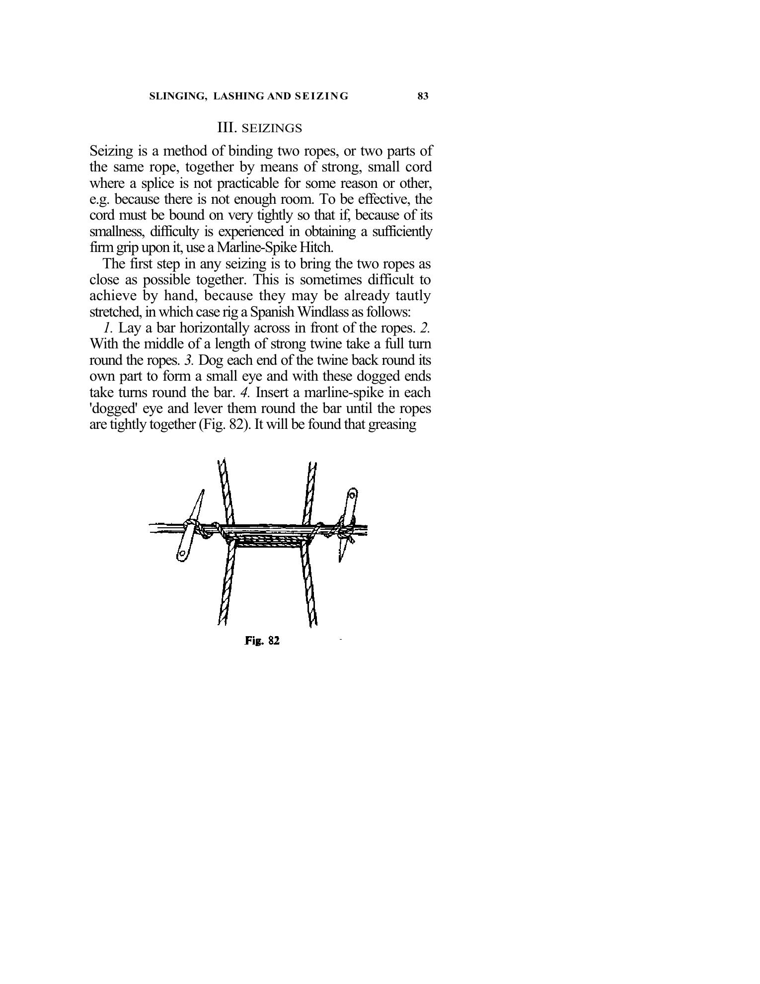 Handbook of Knots and Splices and Other Work with Hempen and Wire Ropes — страница 83