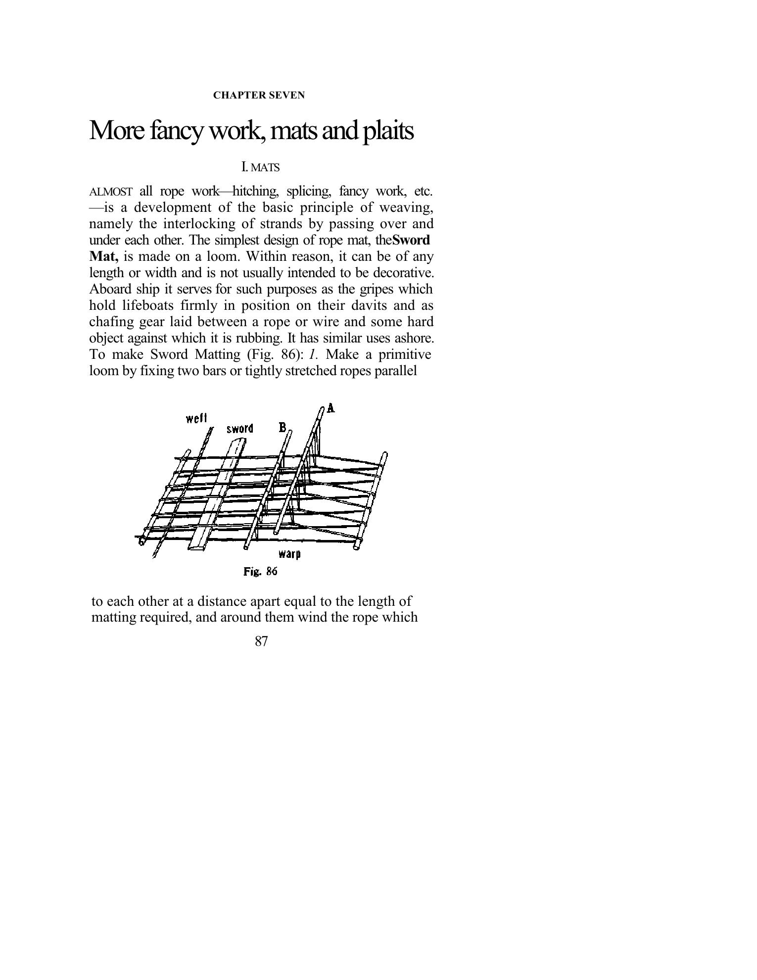 Handbook of Knots and Splices and Other Work with Hempen and Wire Ropes — страница 87