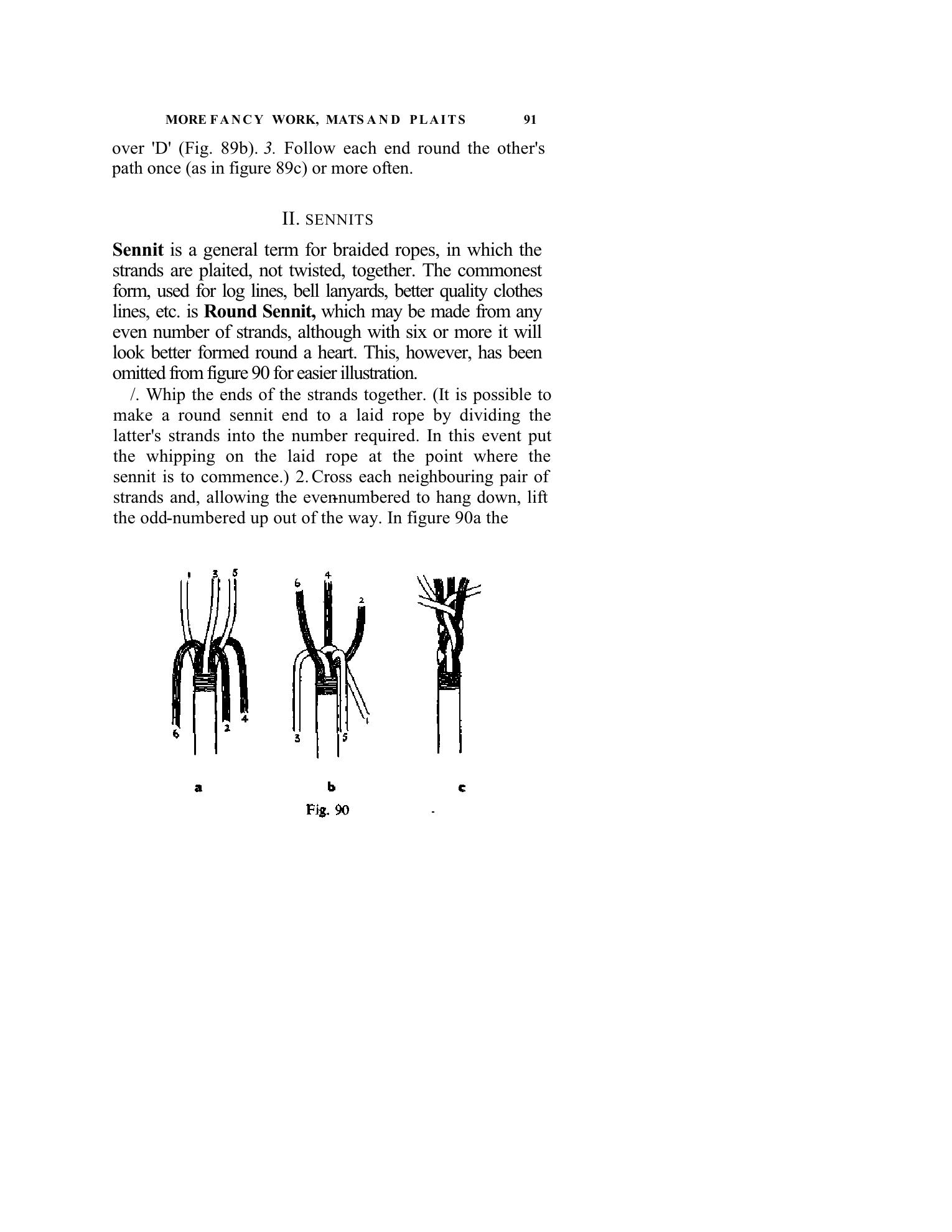 Handbook of Knots and Splices and Other Work with Hempen and Wire Ropes — страница 91
