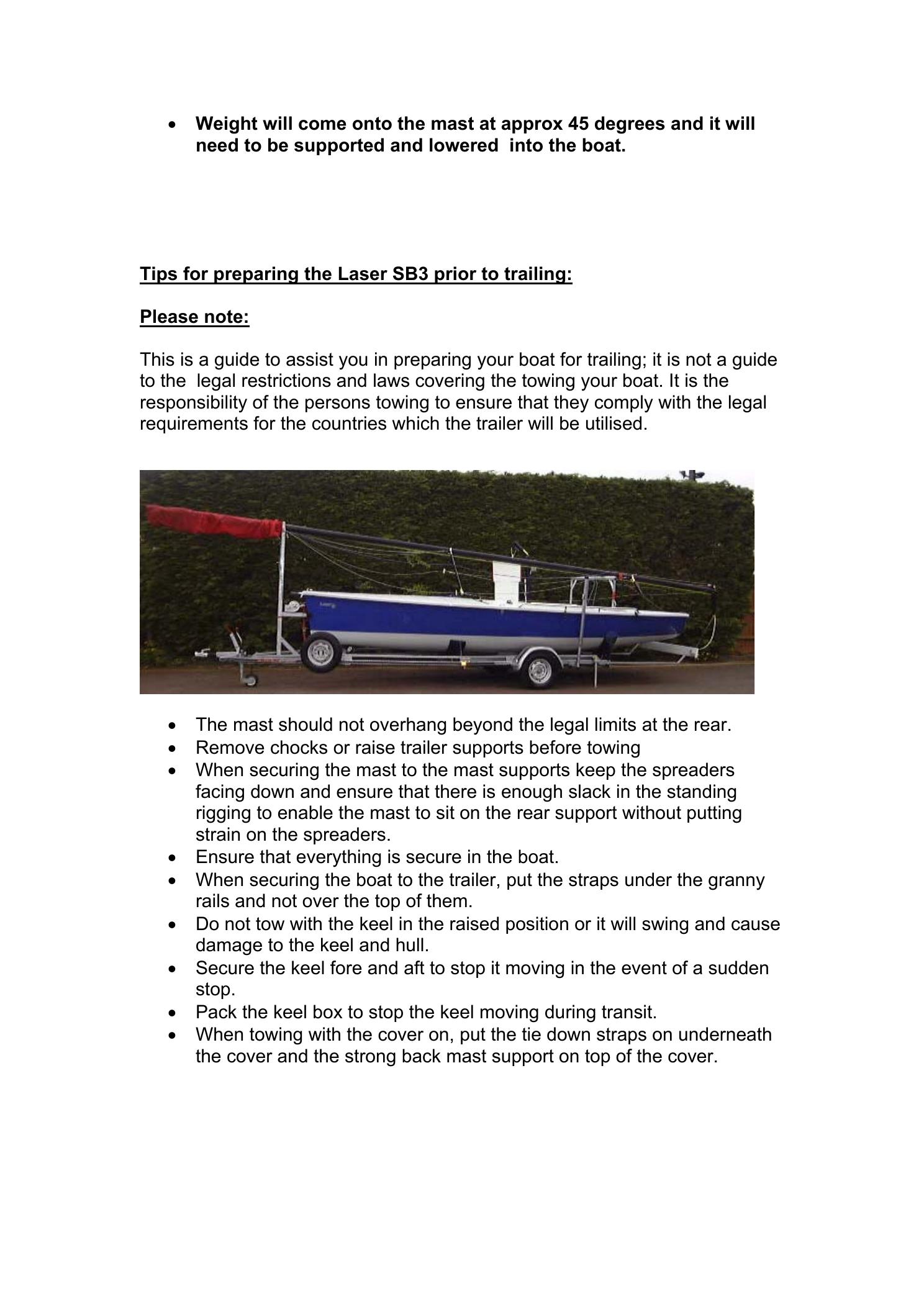 Laser SB3 (SB20) Rigging Manual — страница 29