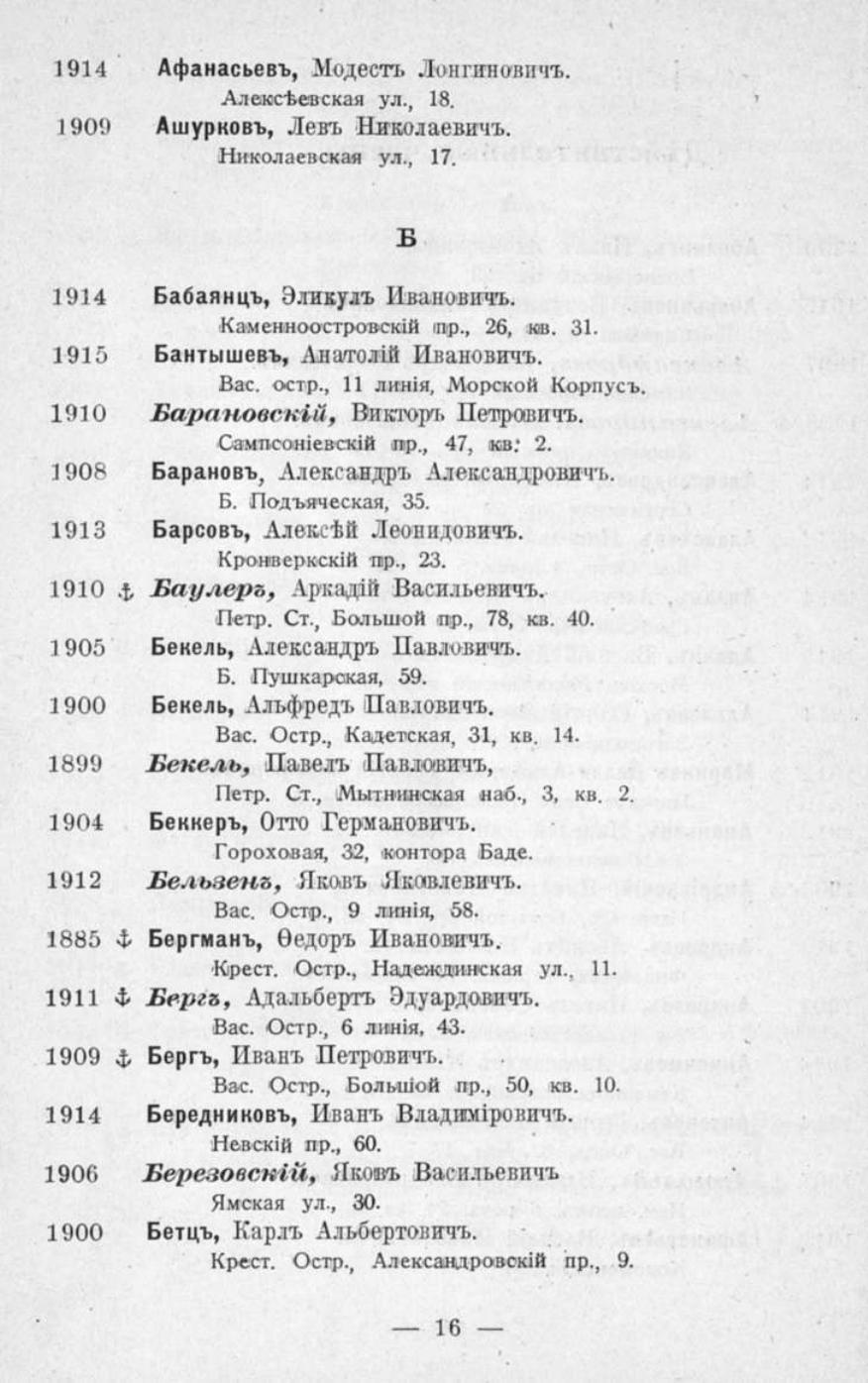 Памятная книга Императорского речного яхт-клуба за 1915 год — страница 20