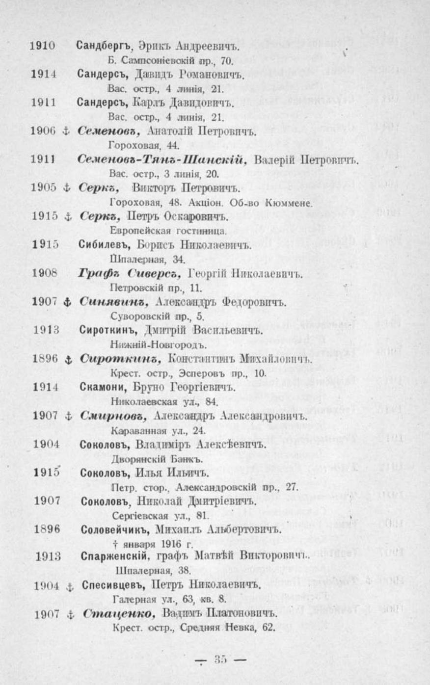 Памятная книга Императорского речного яхт-клуба за 1915 год — страница 39
