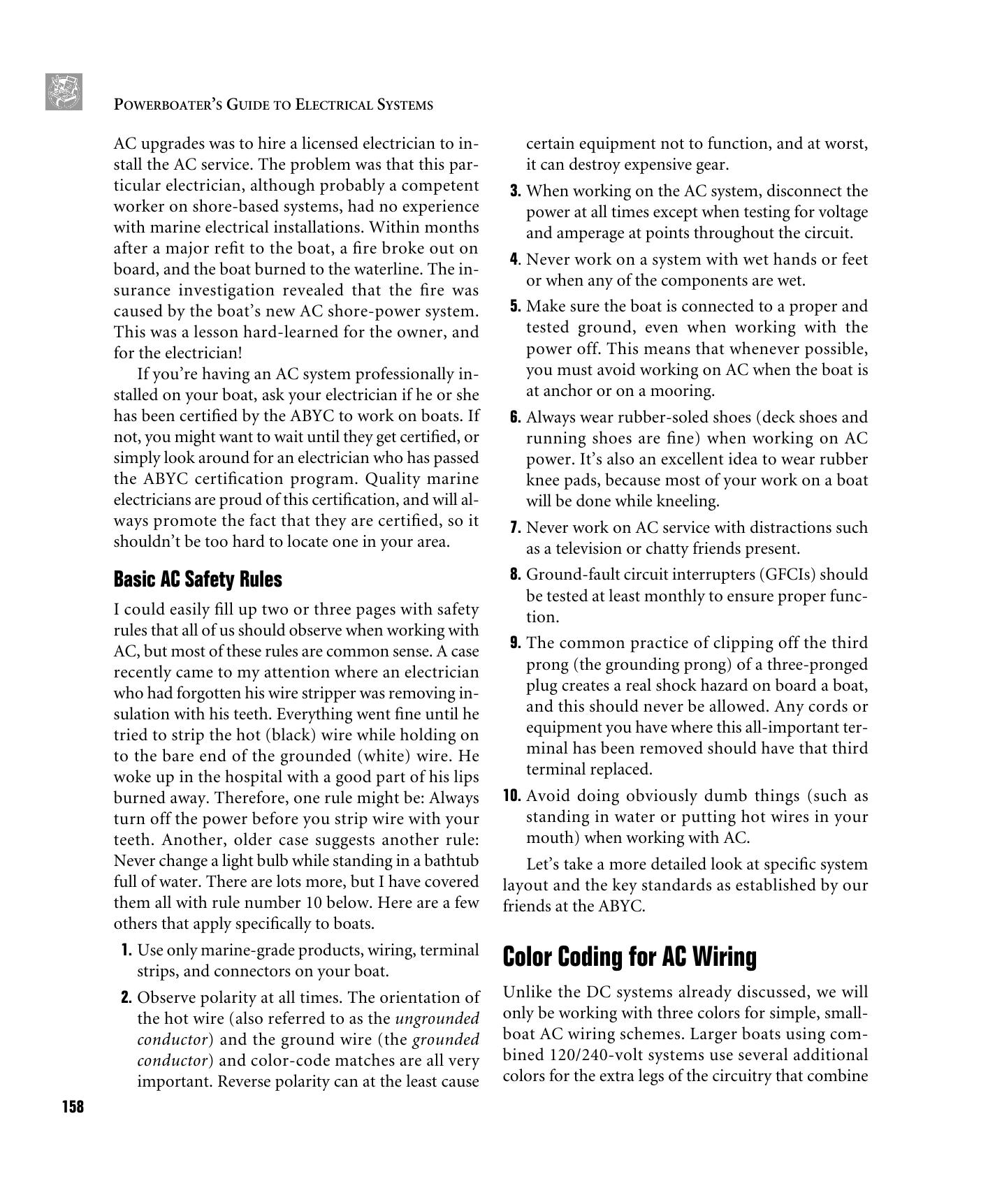 Powerboater's Guide to Electrical Systems: Maintenance, Troubleshooting, and Improvements — страница 172