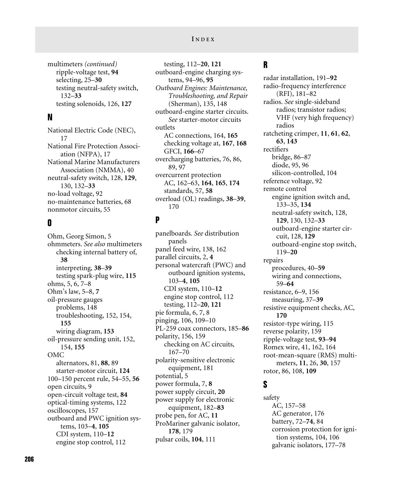 Powerboater's Guide to Electrical Systems: Maintenance, Troubleshooting, and Improvements — страница 220