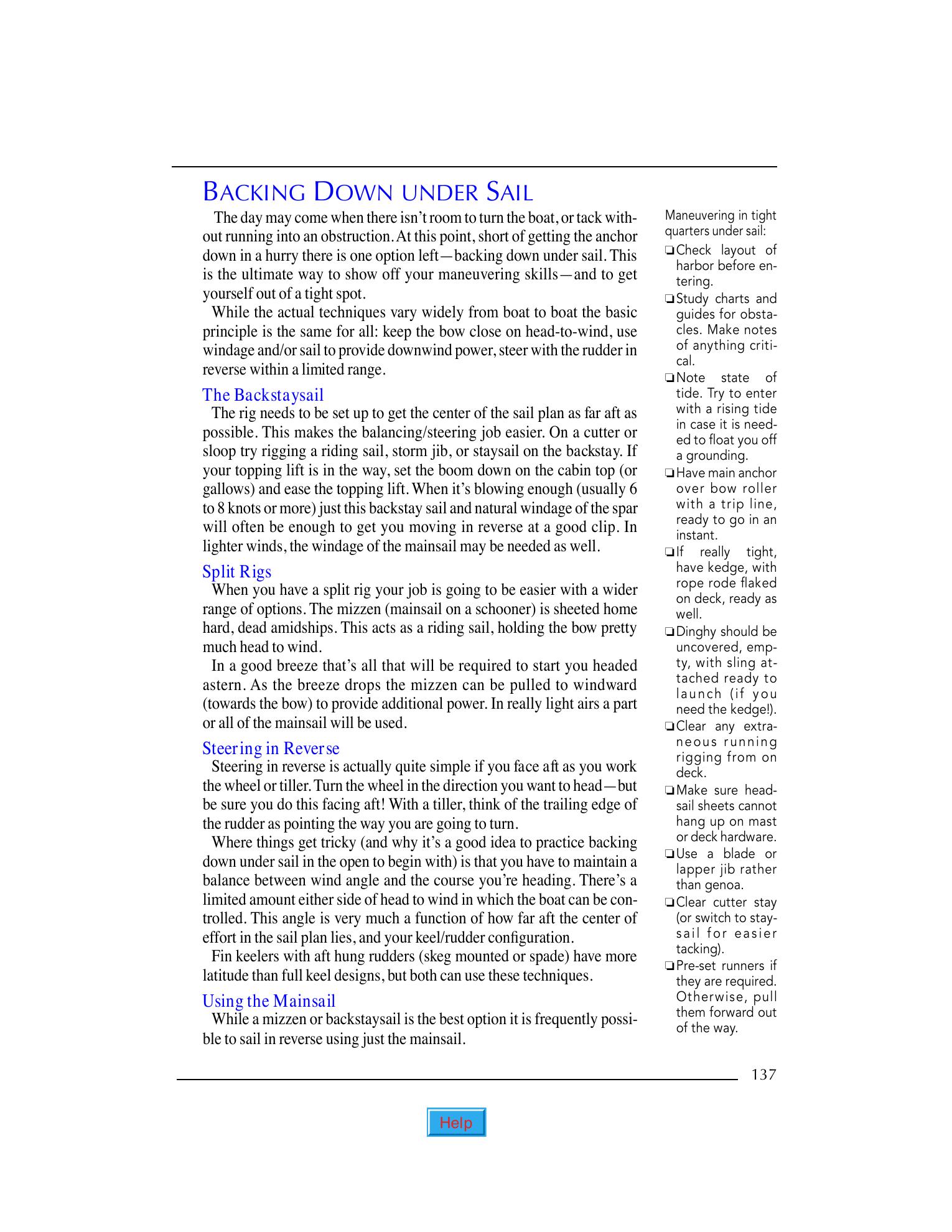 Practical Seamanship: Essential Skills for the Modern Sailor — страница 137