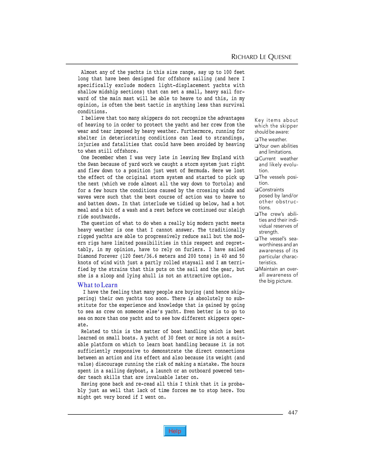 Practical Seamanship: Essential Skills for the Modern Sailor — страница 447