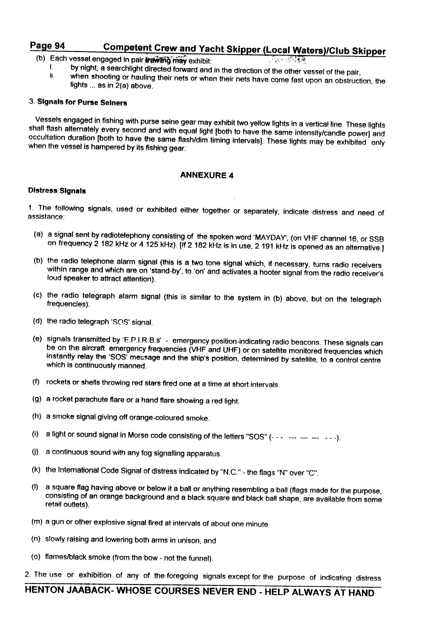 RYA Competent Crew and Yacht Skipper — страница 103