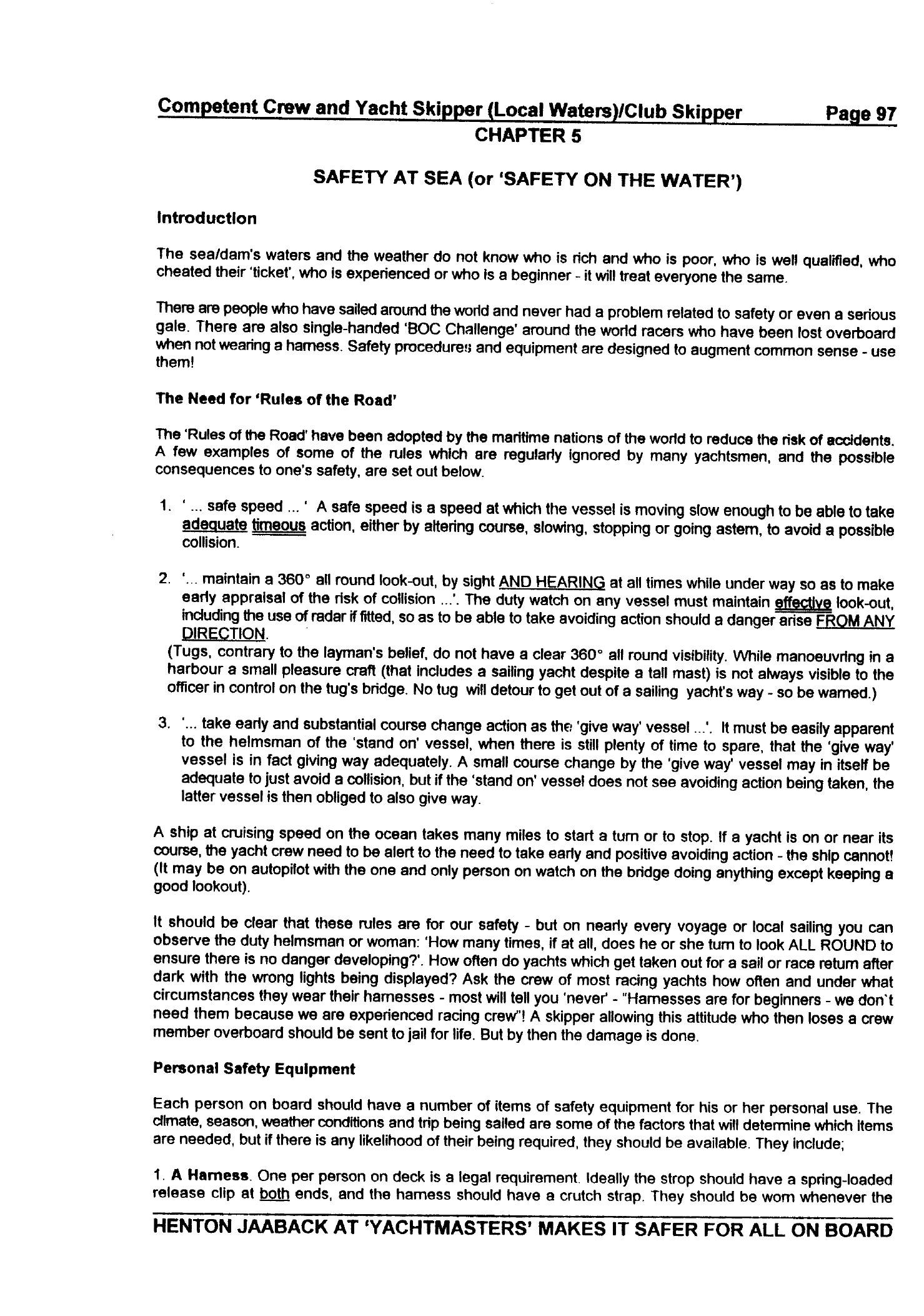 RYA Competent Crew and Yacht Skipper — страница 106