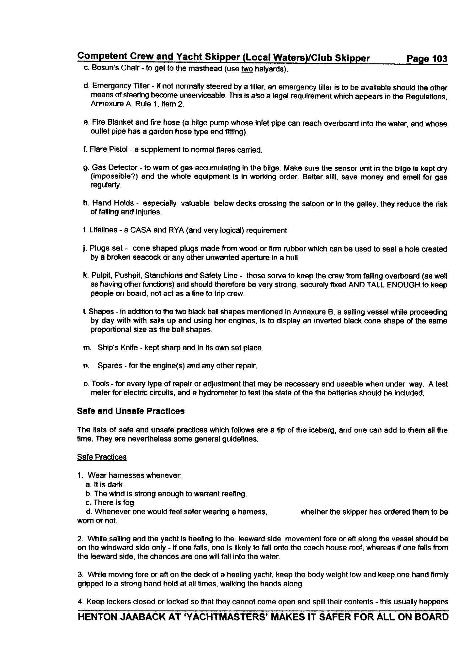 RYA Competent Crew and Yacht Skipper — страница 112