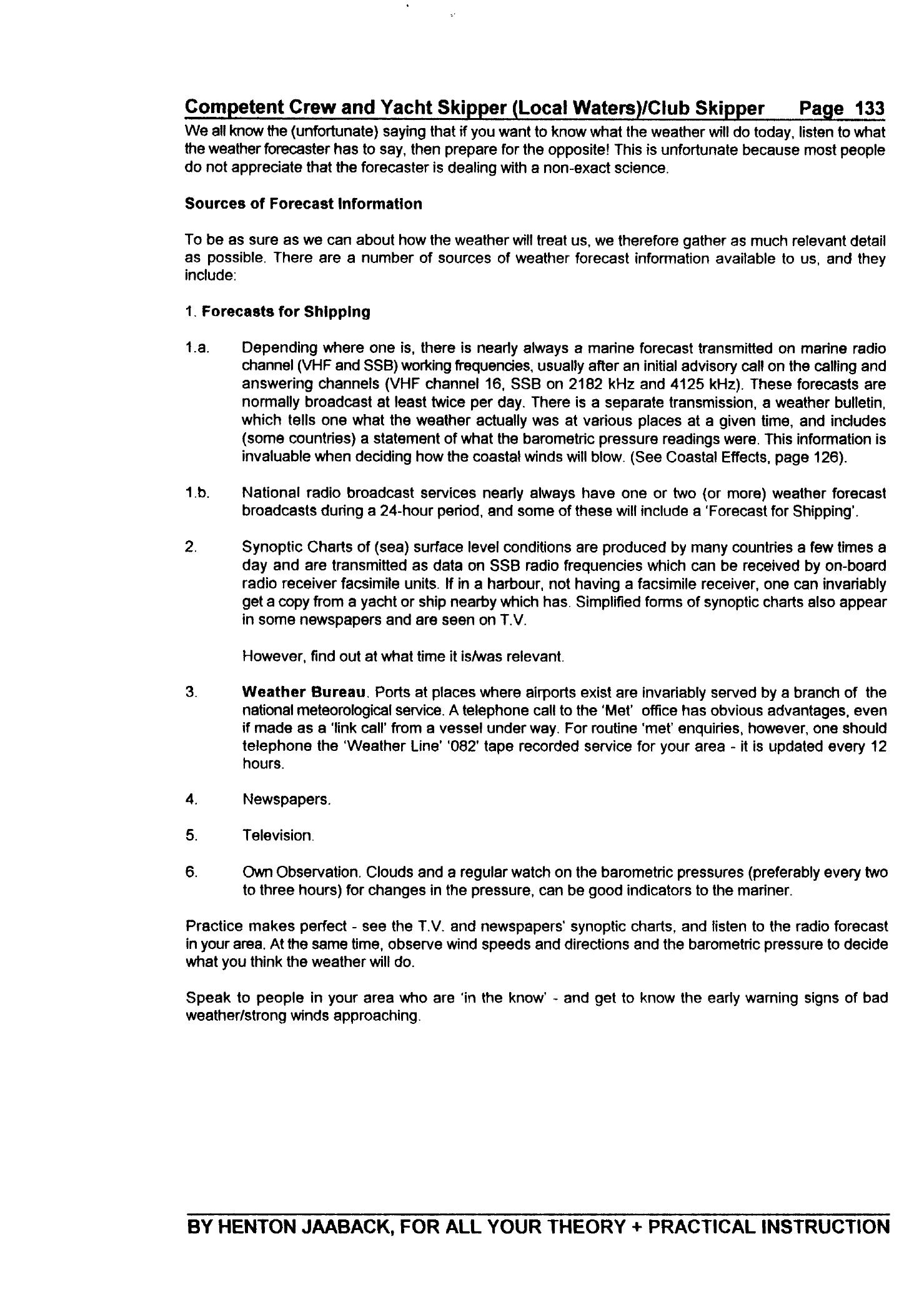 RYA Competent Crew and Yacht Skipper — страница 142