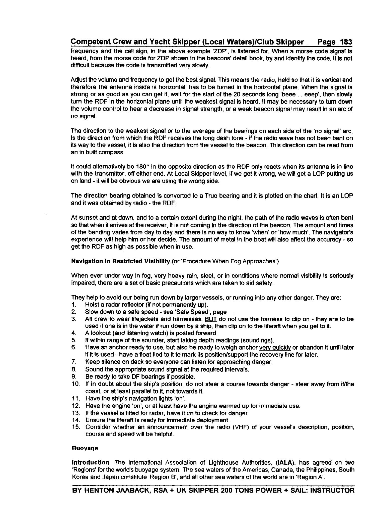 RYA Competent Crew and Yacht Skipper — страница 192