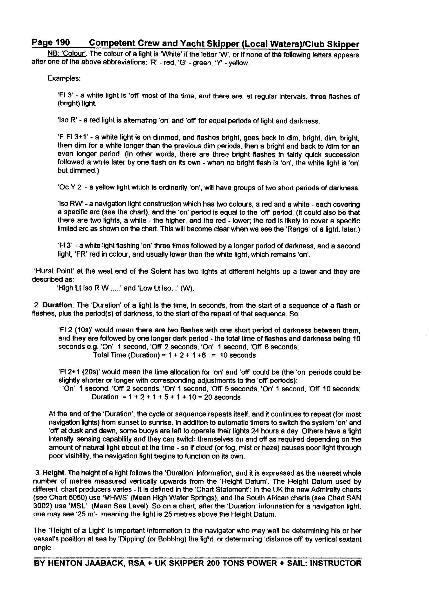 RYA Competent Crew and Yacht Skipper — страница 199