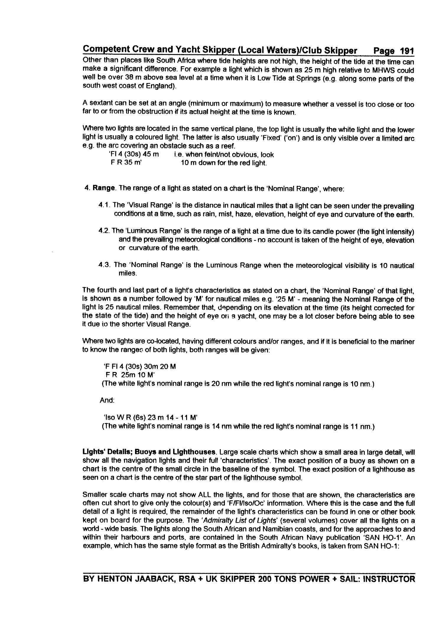 RYA Competent Crew and Yacht Skipper — страница 200