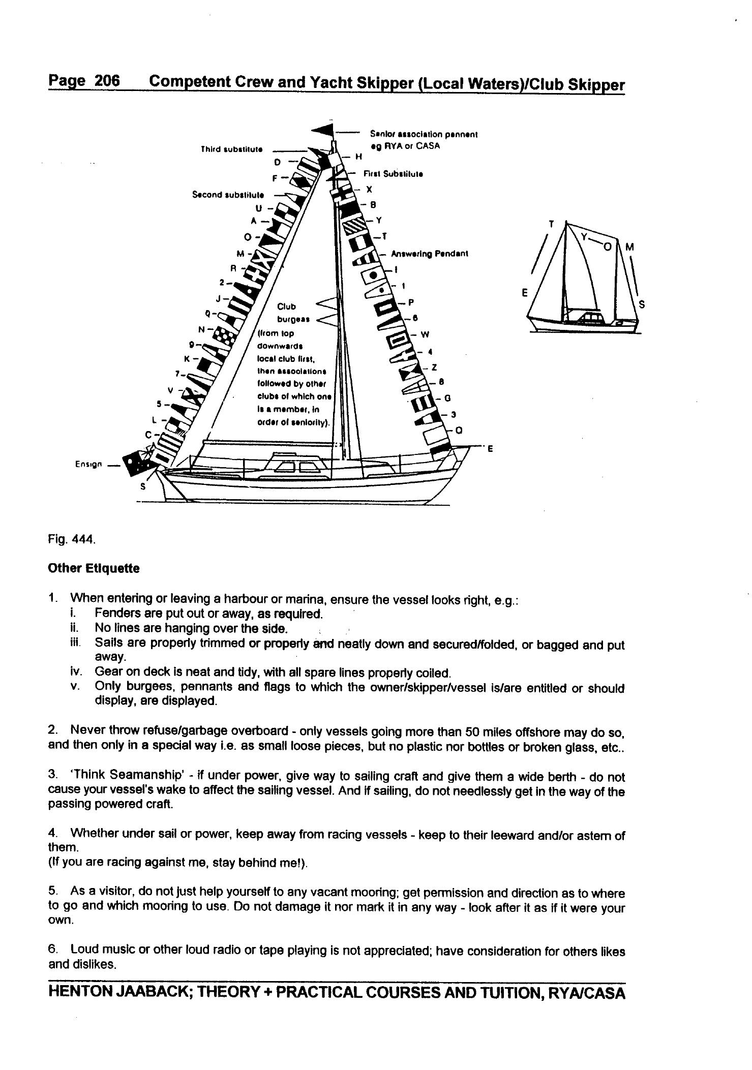 RYA Competent Crew and Yacht Skipper — страница 215
